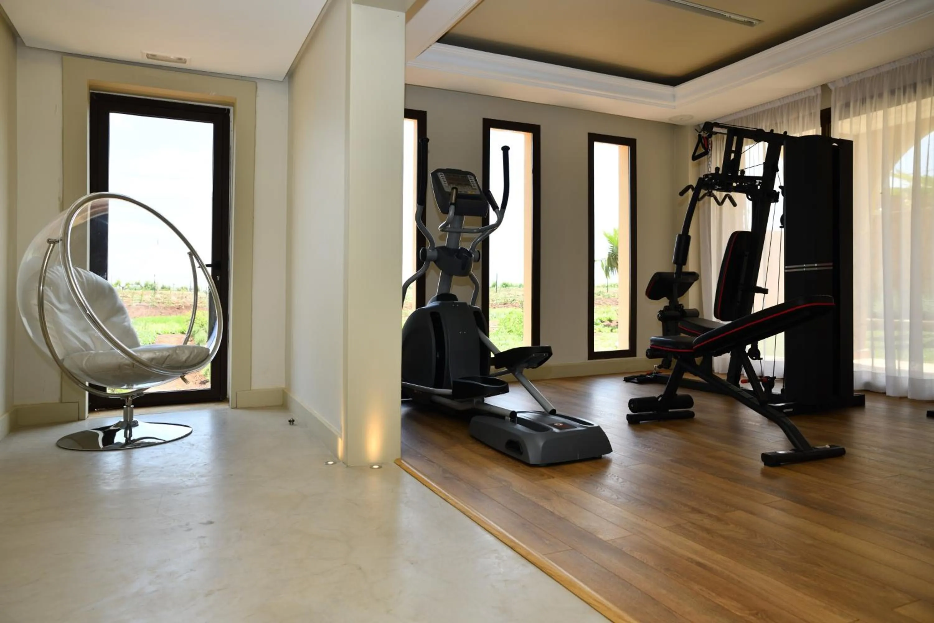 Fitness centre/facilities in Château Roslane Boutique hôtel & Spa