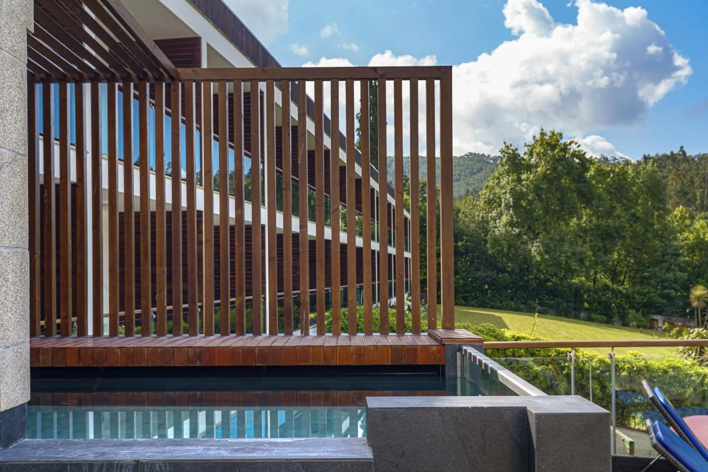 Pool view in Hotel Rural Vale Do Rio