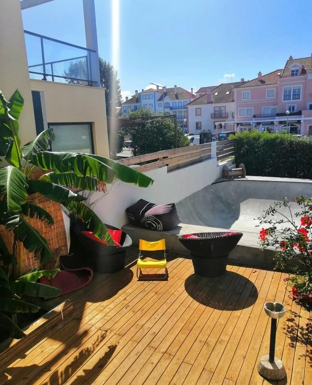 Patio in Captain's Log House