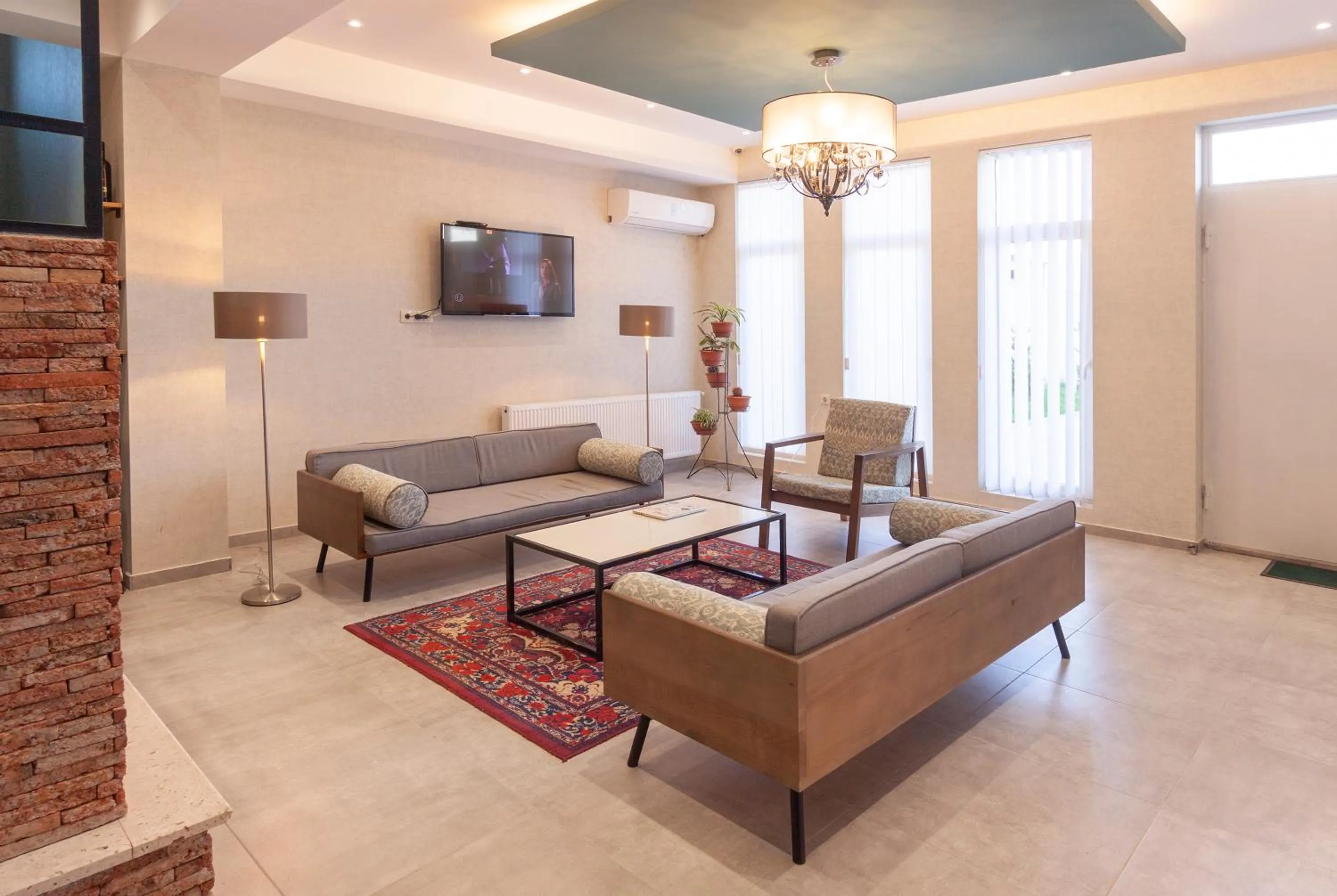 Lobby or reception in Hotel Amser