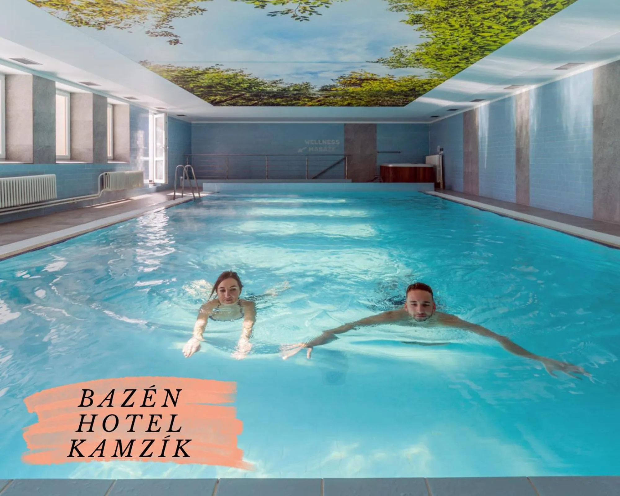 Swimming pool in Depandance hotelu Kamzík