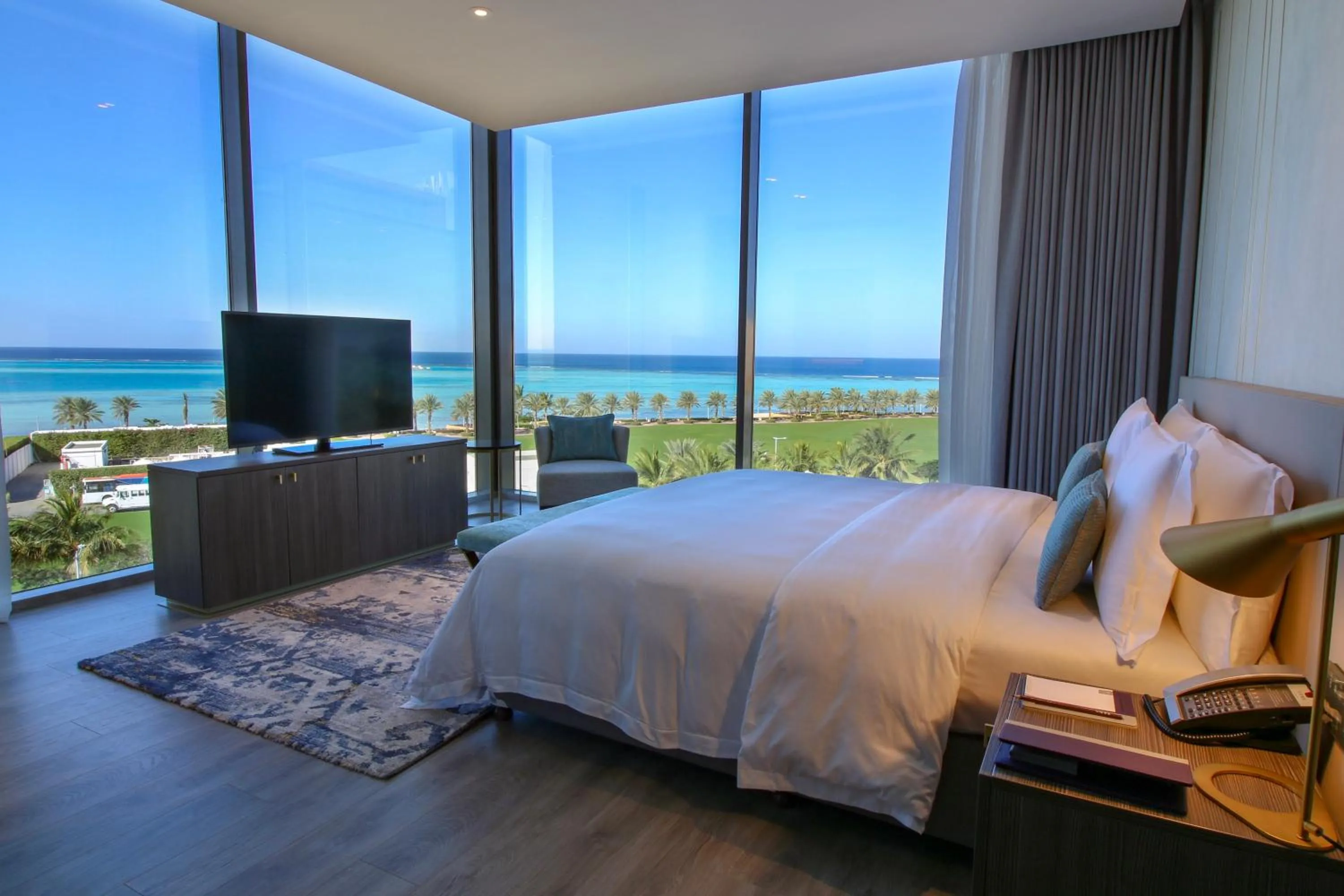 TV and multimedia, Bed in Views Hotel & Residences - Emaar King Abdullah Economic City