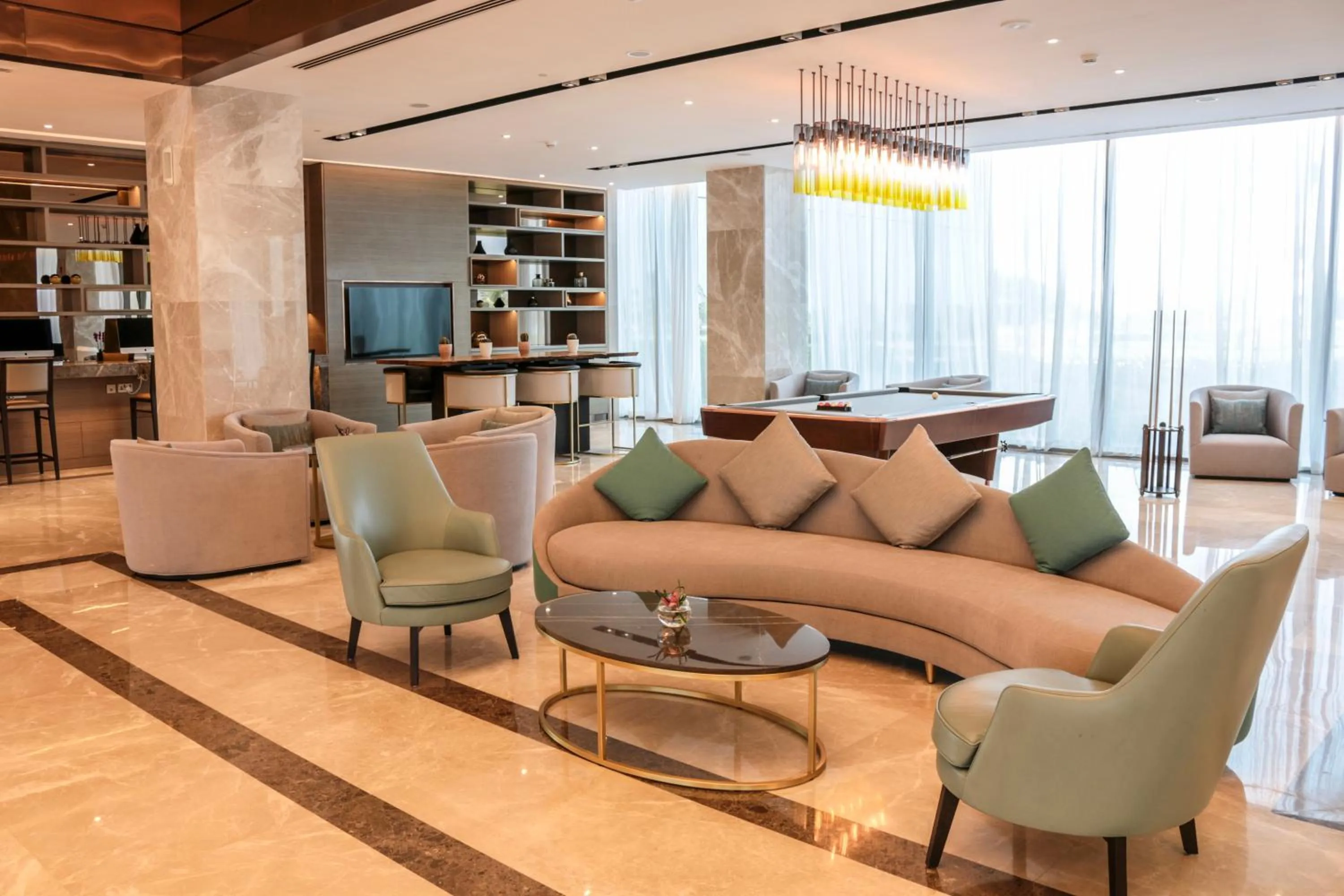 Lobby or reception in Views Hotel & Residences - Emaar King Abdullah Economic City