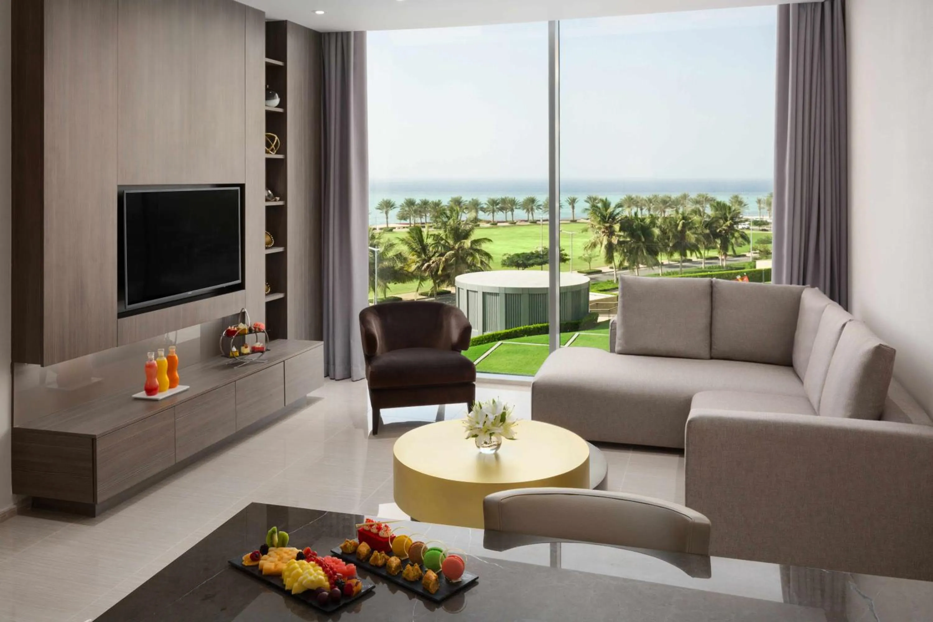 Living room in Views Hotel & Residences - Emaar King Abdullah Economic City