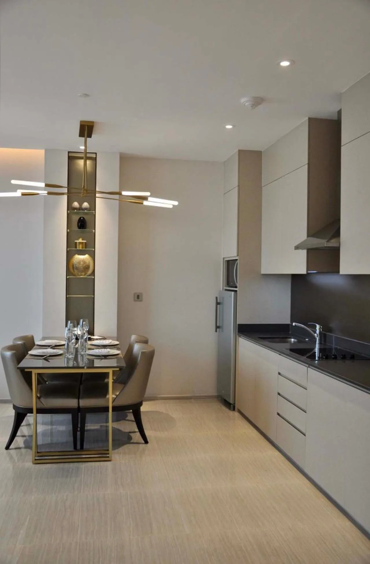 Kitchen or kitchenette in Views Hotel & Residences - Emaar King Abdullah Economic City