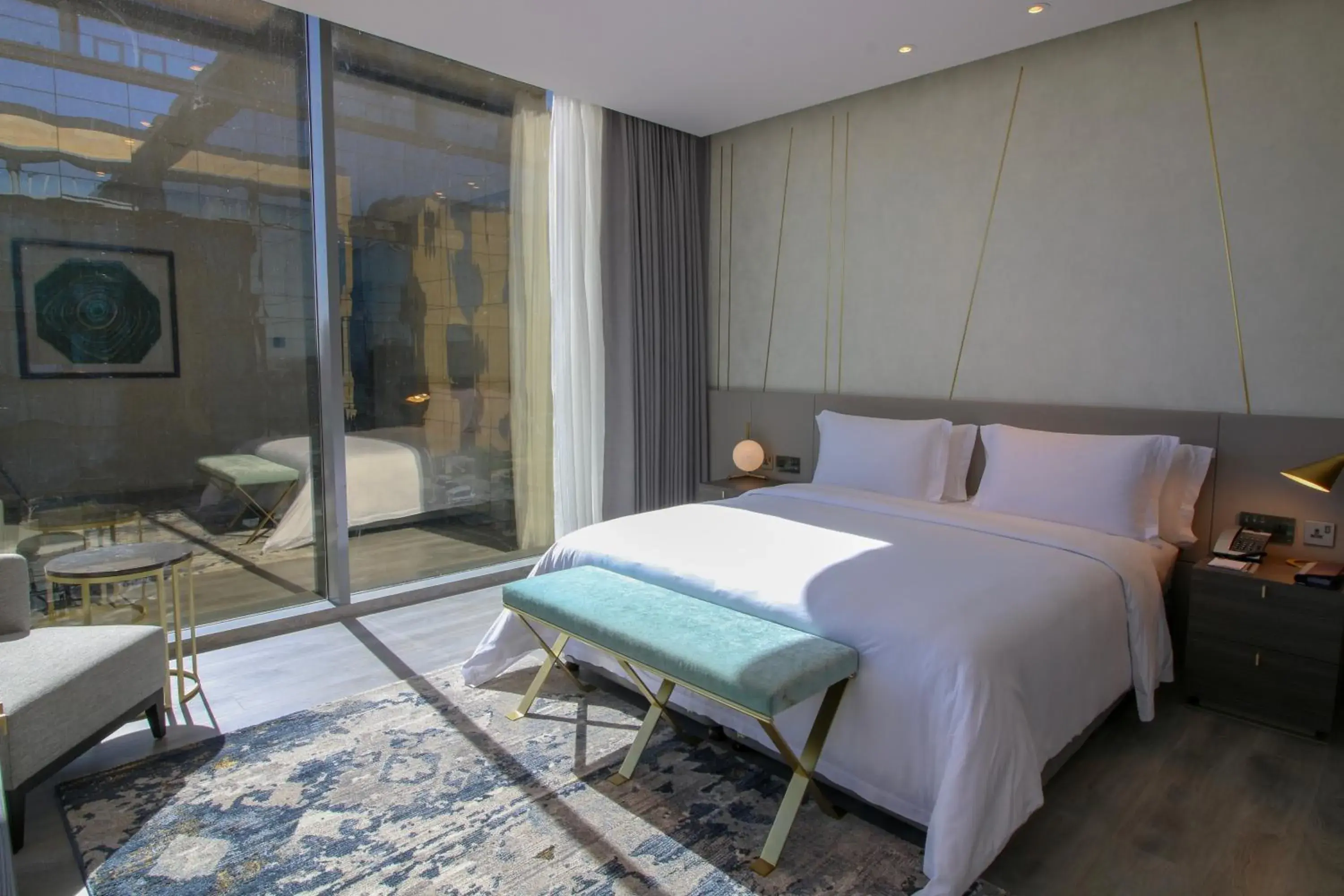 Classic 2 Bed Room Suite Courtyard View in Views Hotel & Residences - Emaar King Abdullah Economic City Classic 2 Bed Room Suite Courtyard View in Views Hotel & Residences - Emaar King Abdullah Economic City