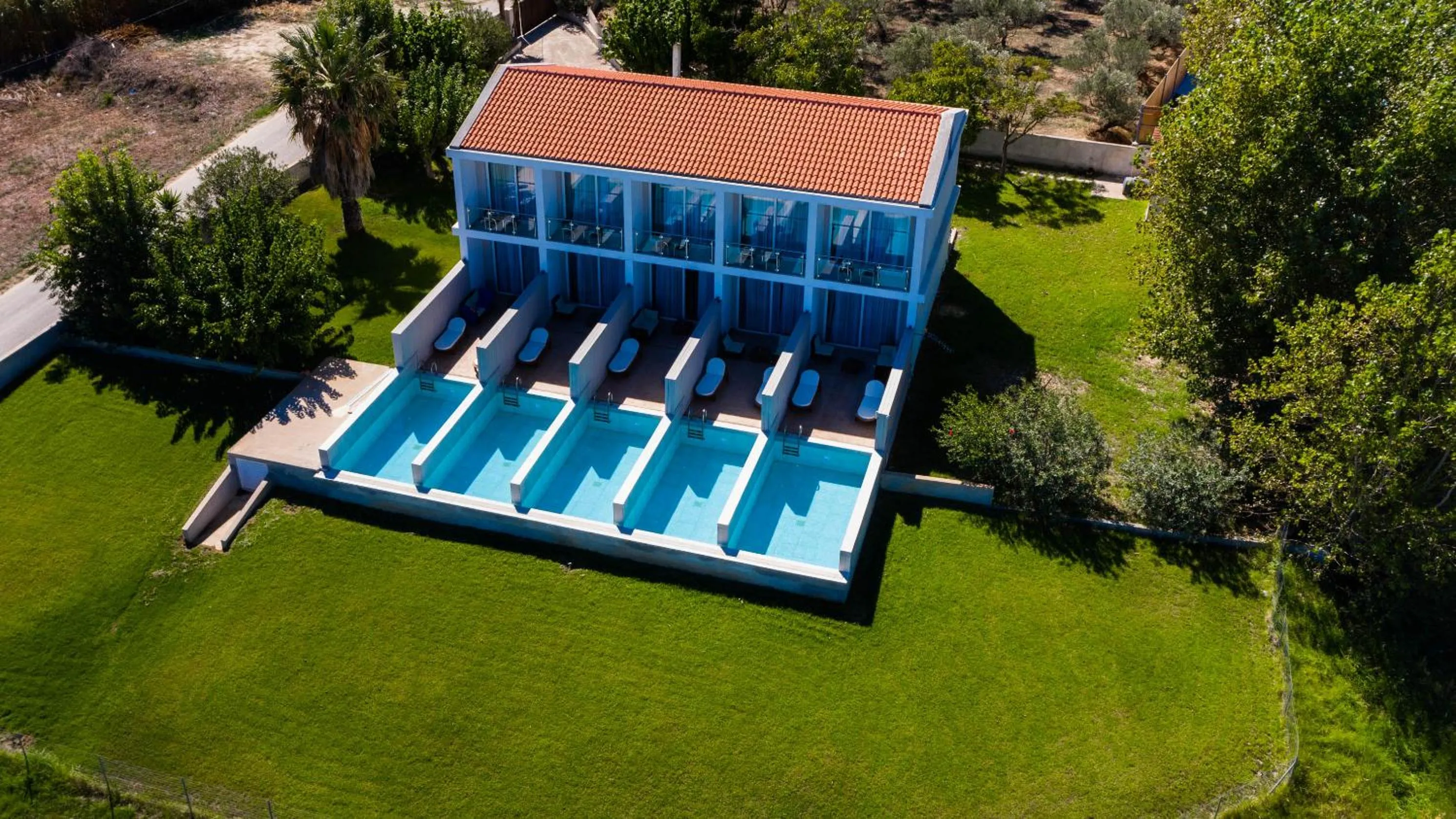 Bird's eye view in Belussi Beach Hotel & Suites