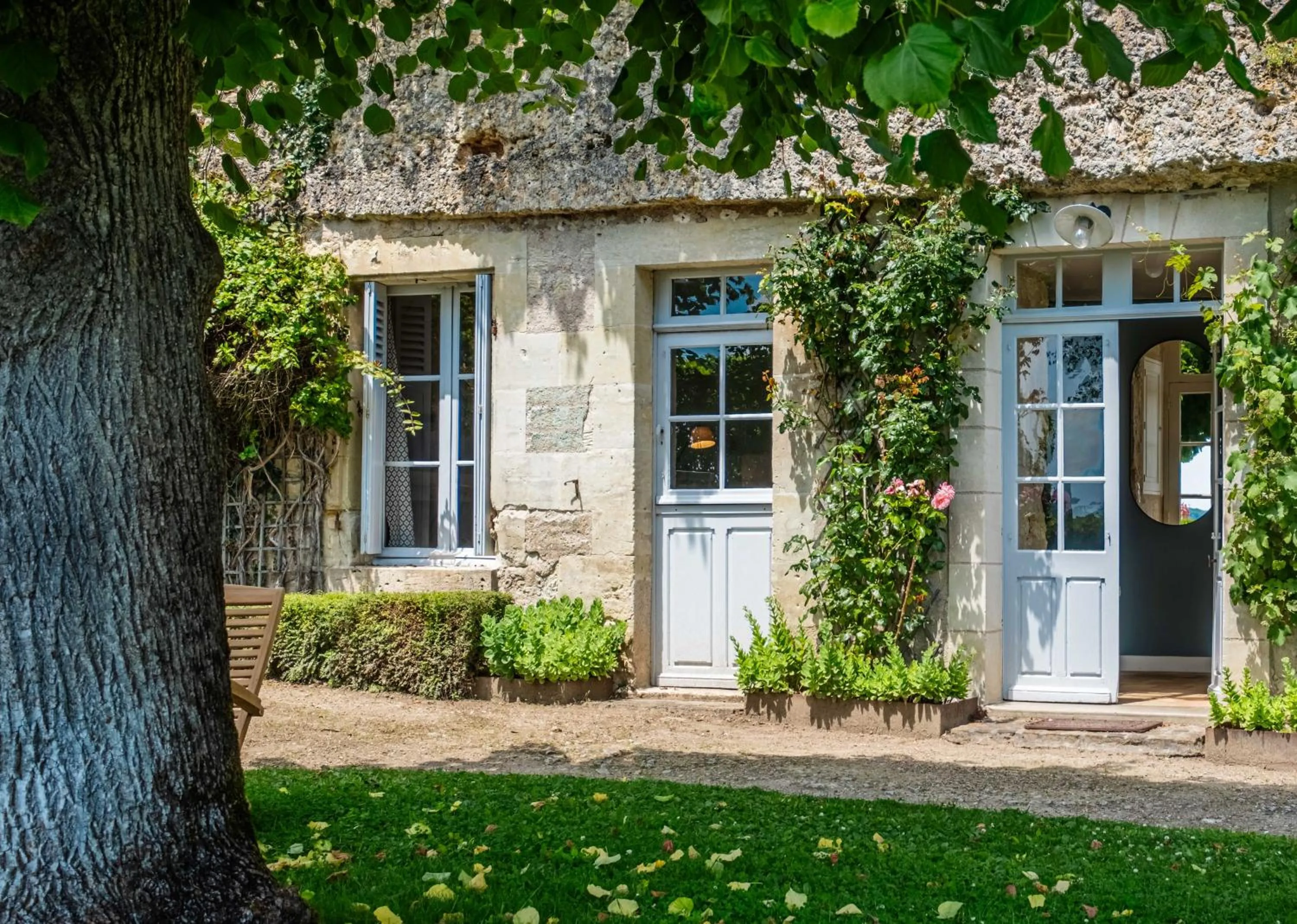 Garden in Château de Nazelles Amboise