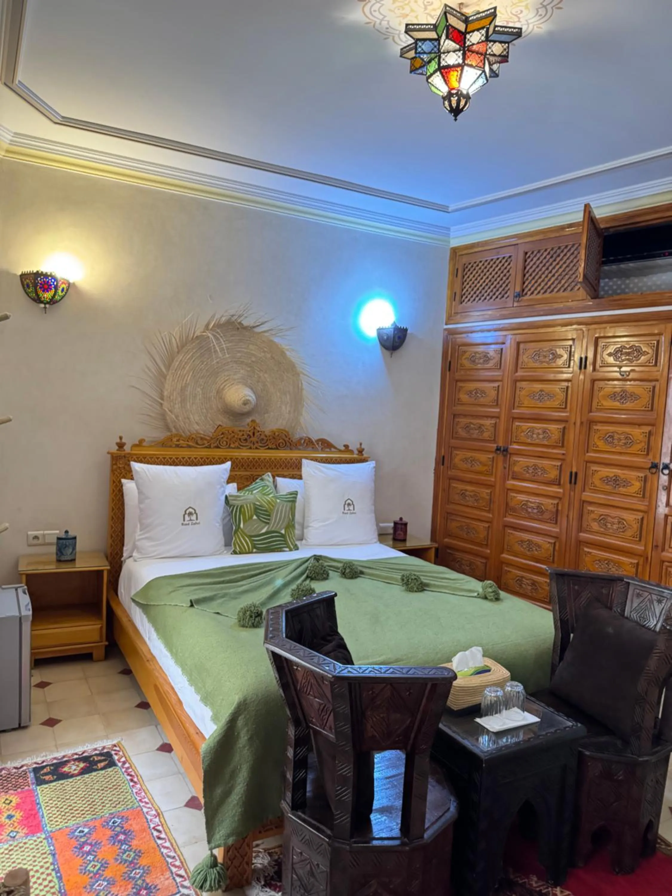 Bed in Riad Zahri