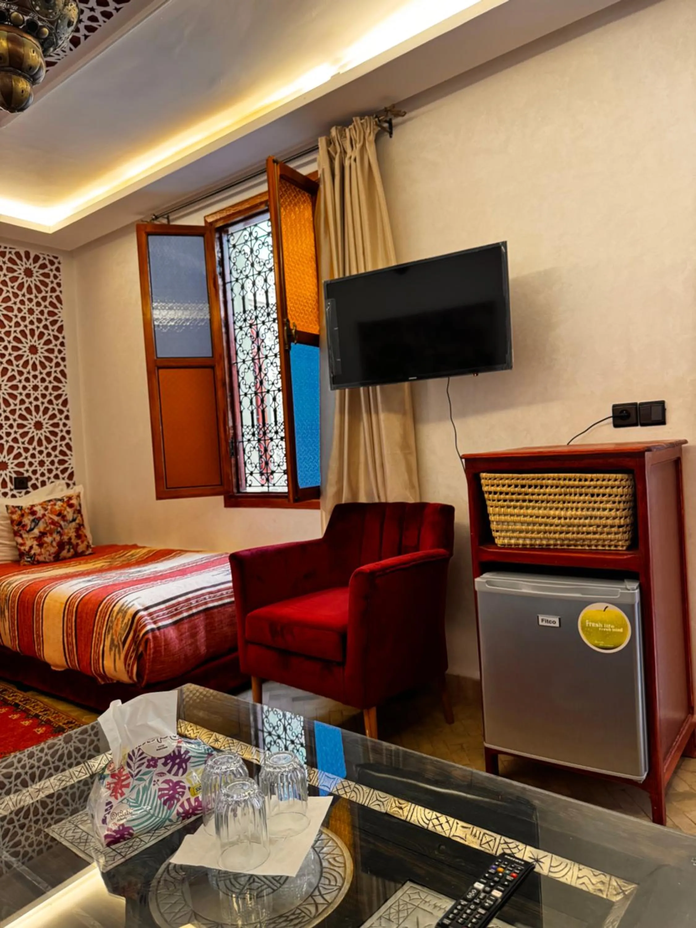 Bed in Riad Zahri