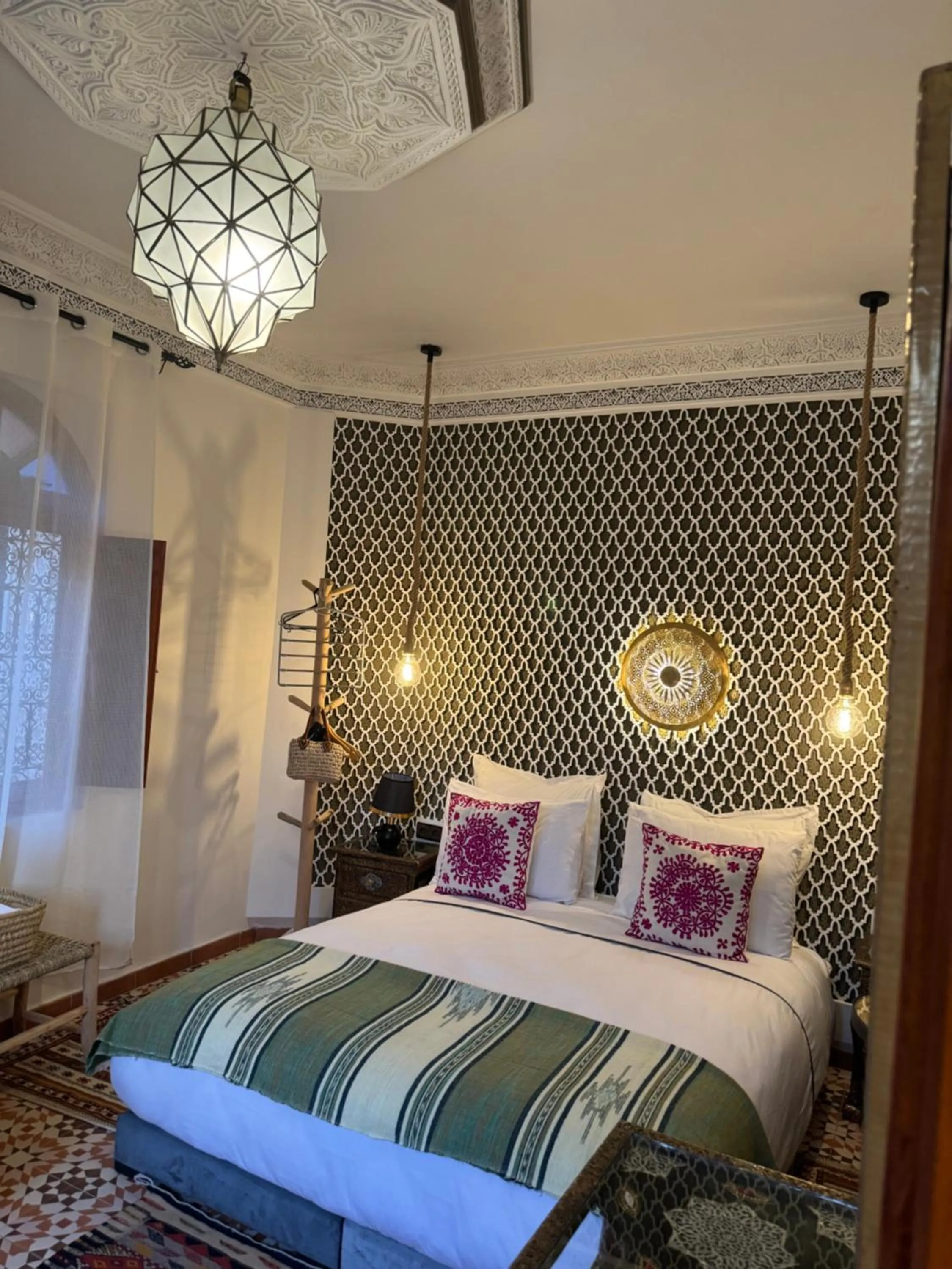 Bed in Riad Zahri