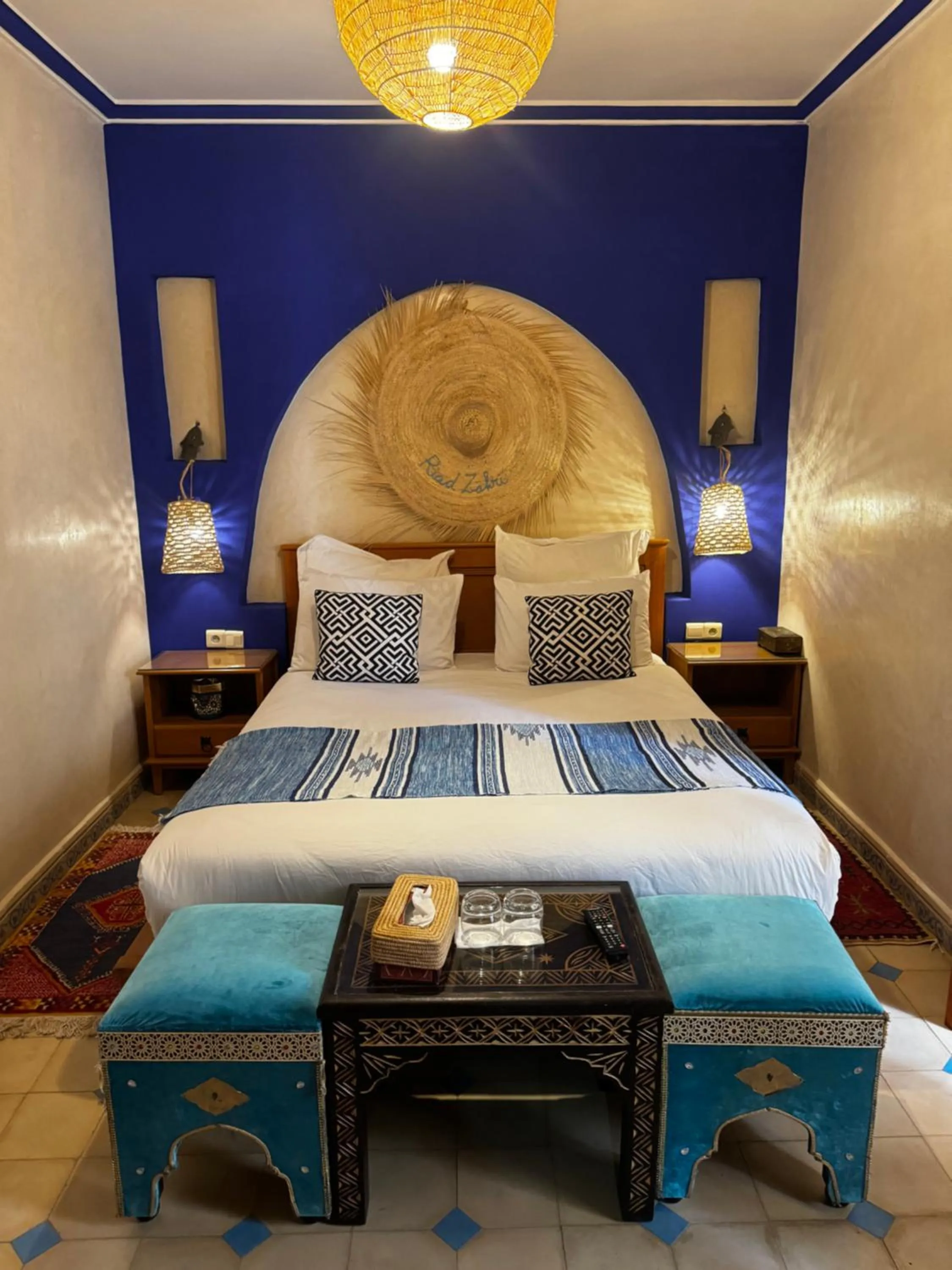 Bed in Riad Zahri