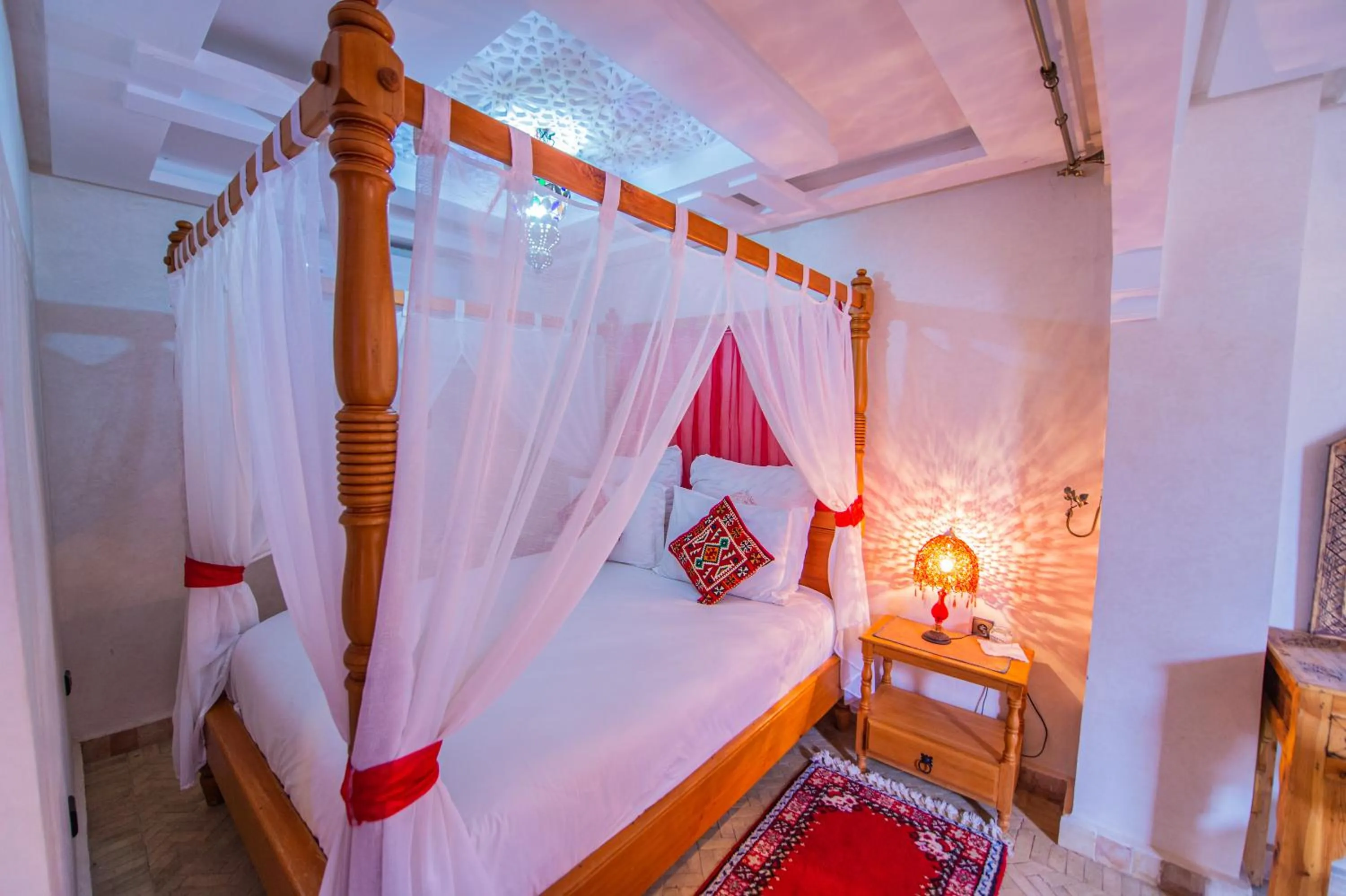Bed in Riad Zahri