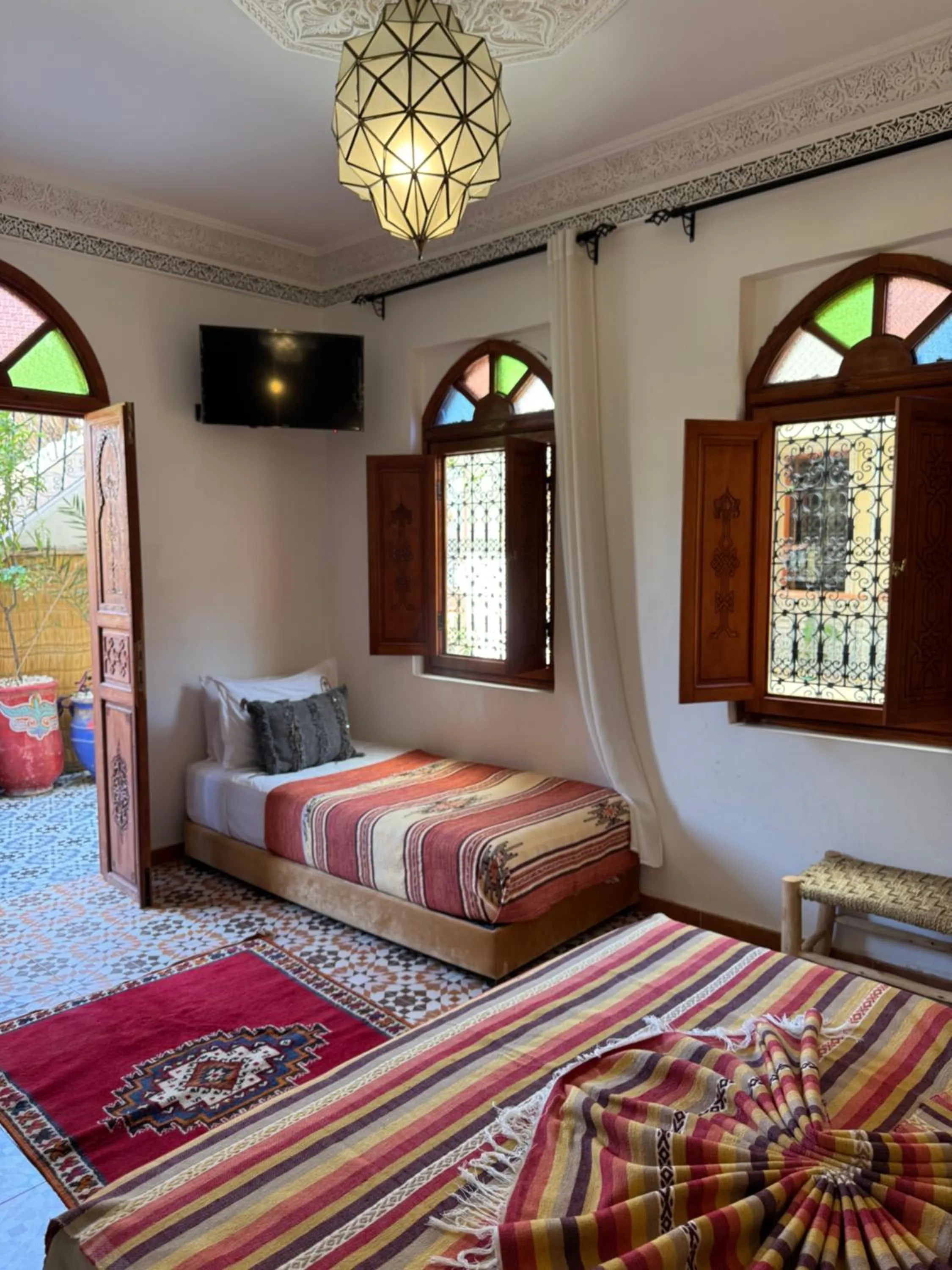Bed in Riad Zahri