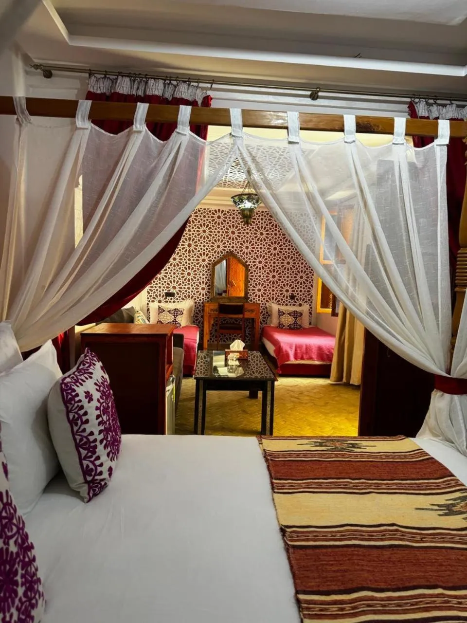 Bed in Riad Zahri