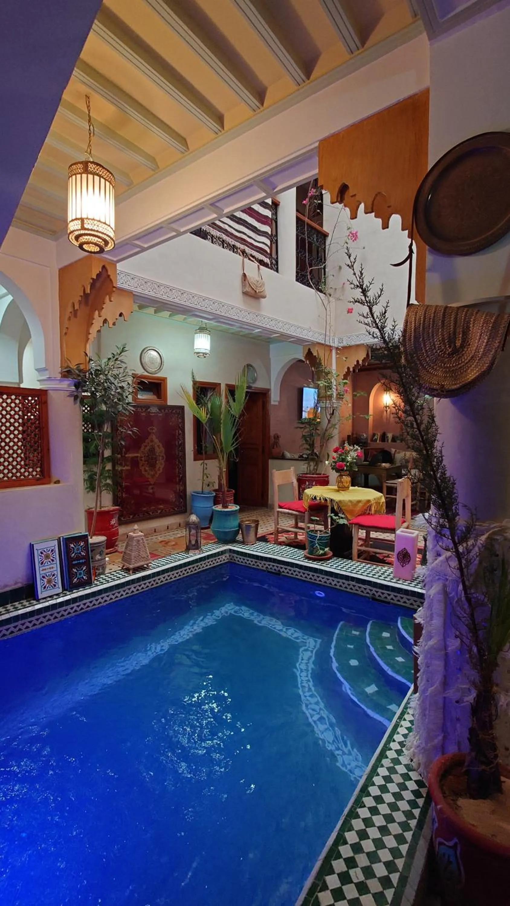 Pool view in Riad Zahri