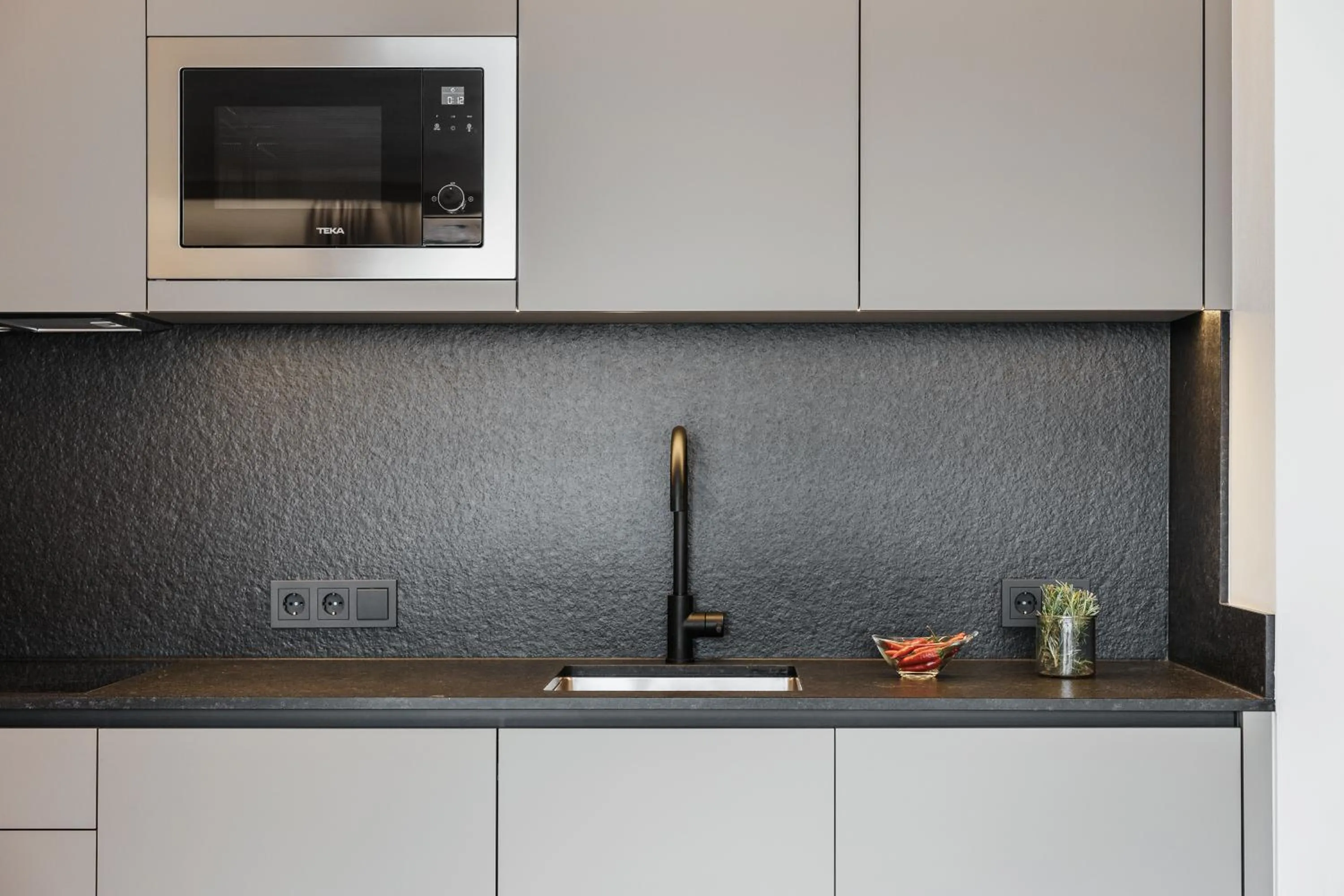 Kitchen or kitchenette in Residence Villa Trieste