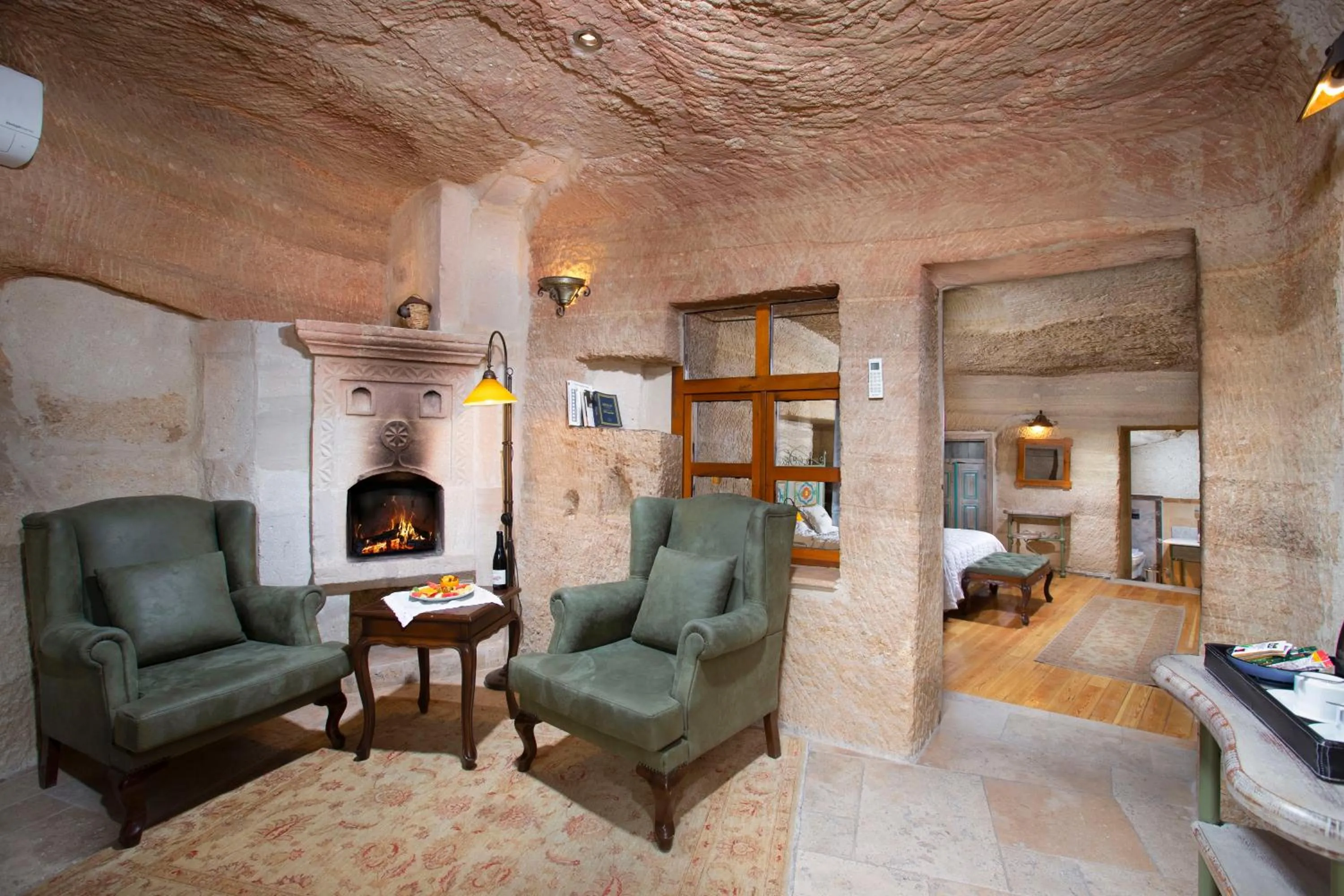 Seating area in Terra Cave