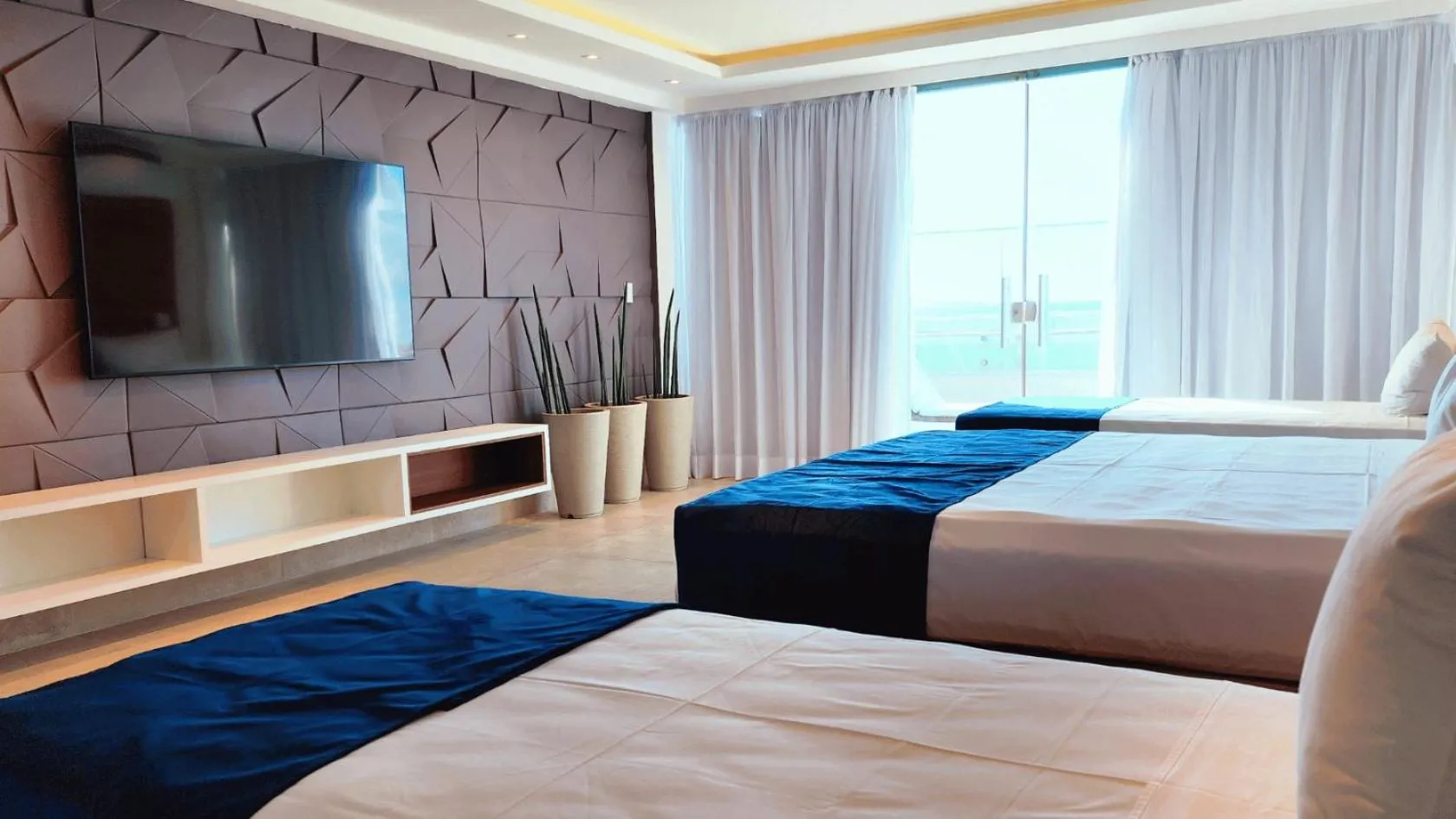 Bed in Paradiso Peró Praia Hotel