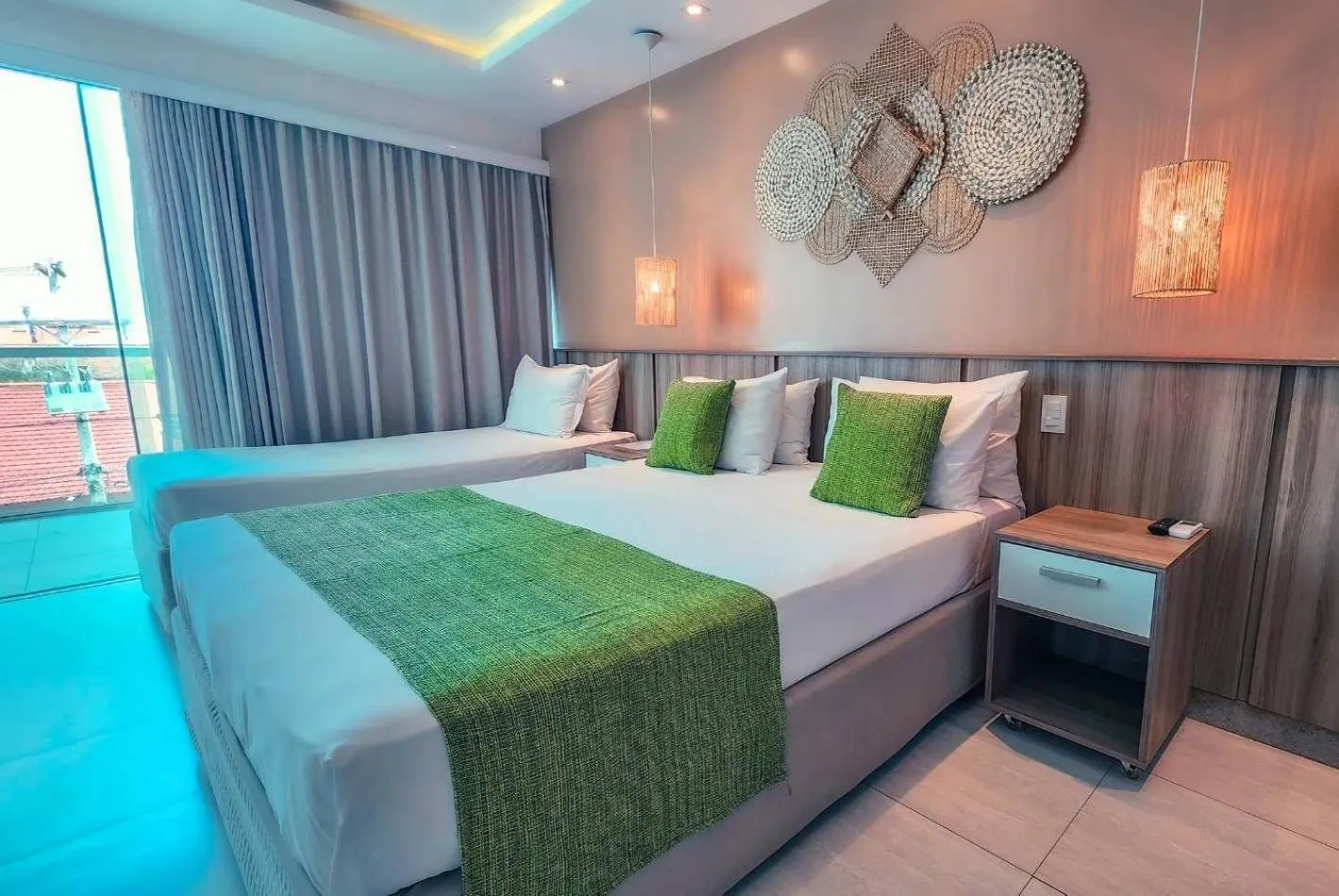 Bed in Paradiso Peró Praia Hotel