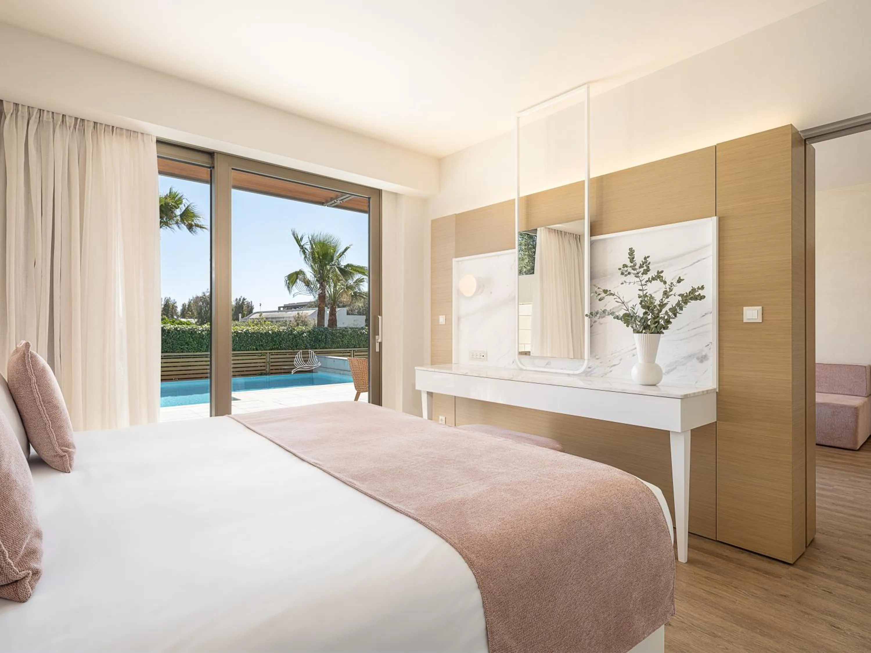 Bed in Avra Imperial Hotel