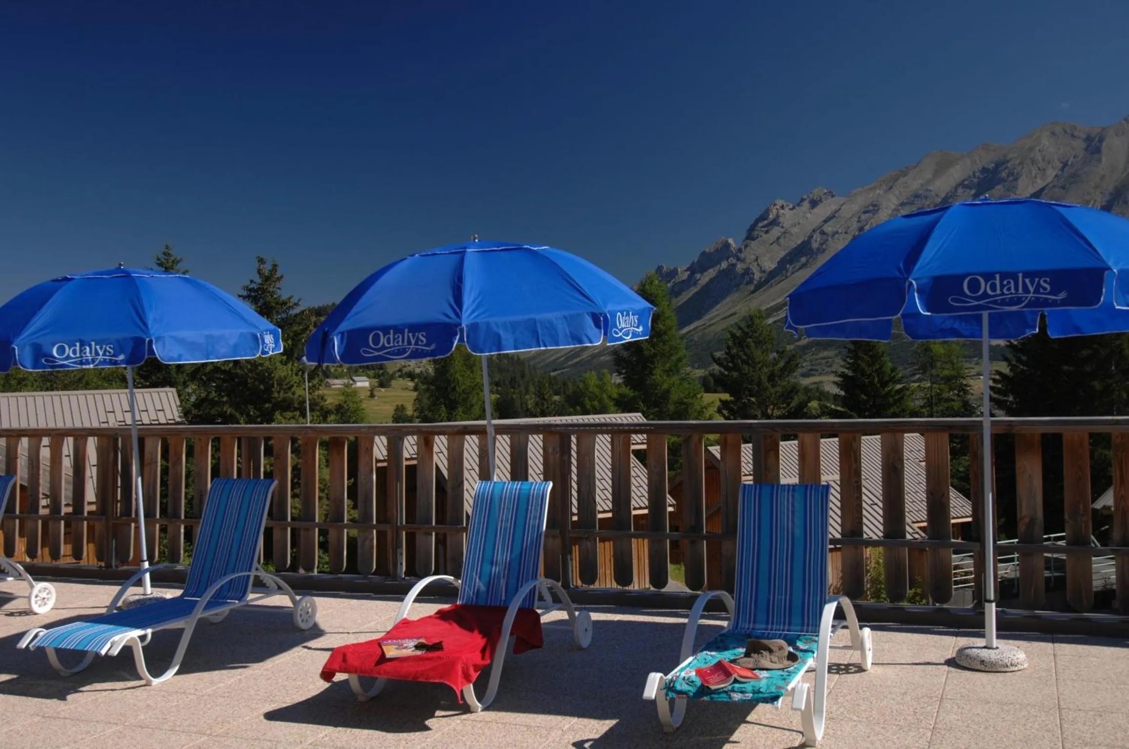 Balcony/Terrace in Résidence Odalys L'Orée des Pistes
