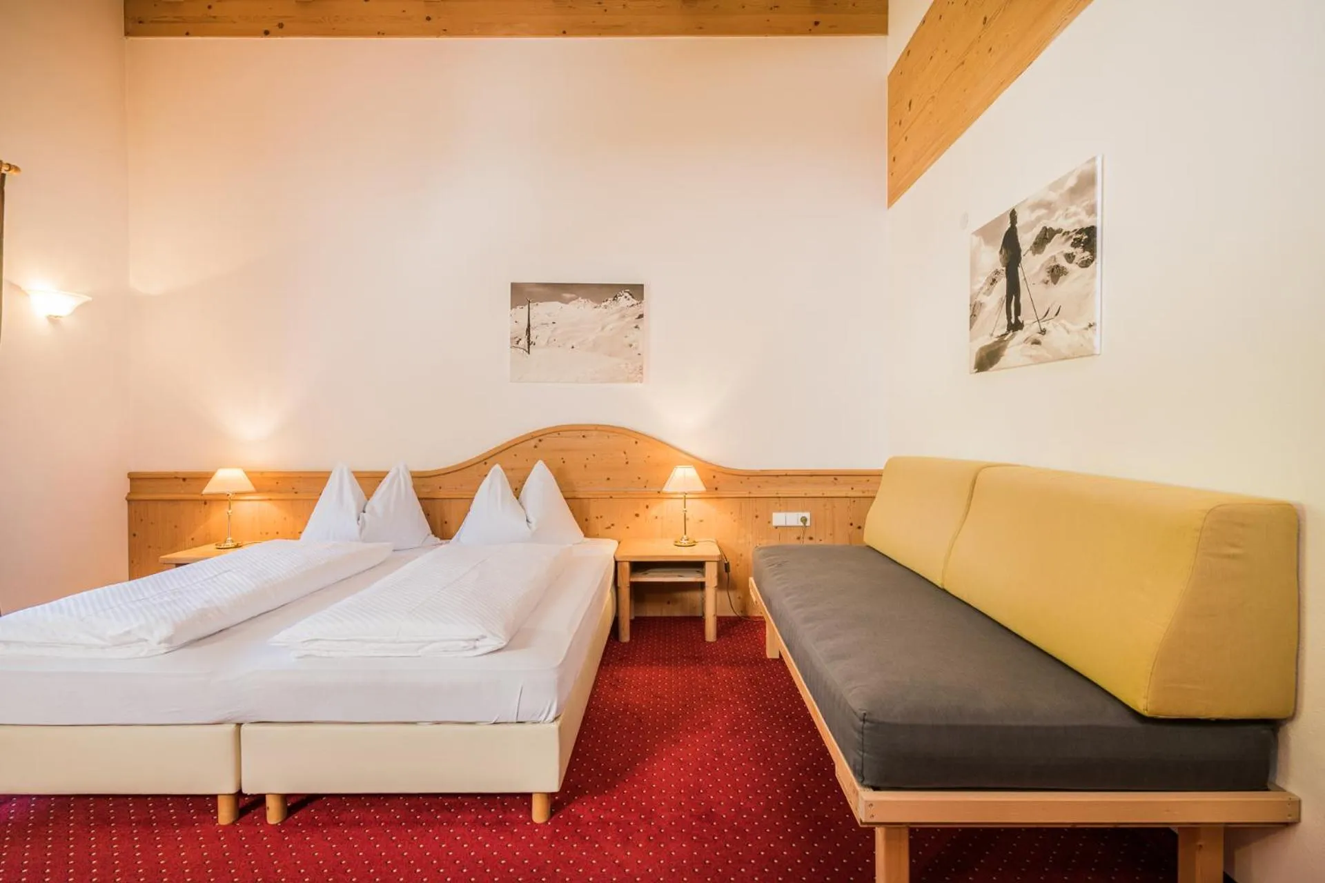 Bed in Hotel Waldheim