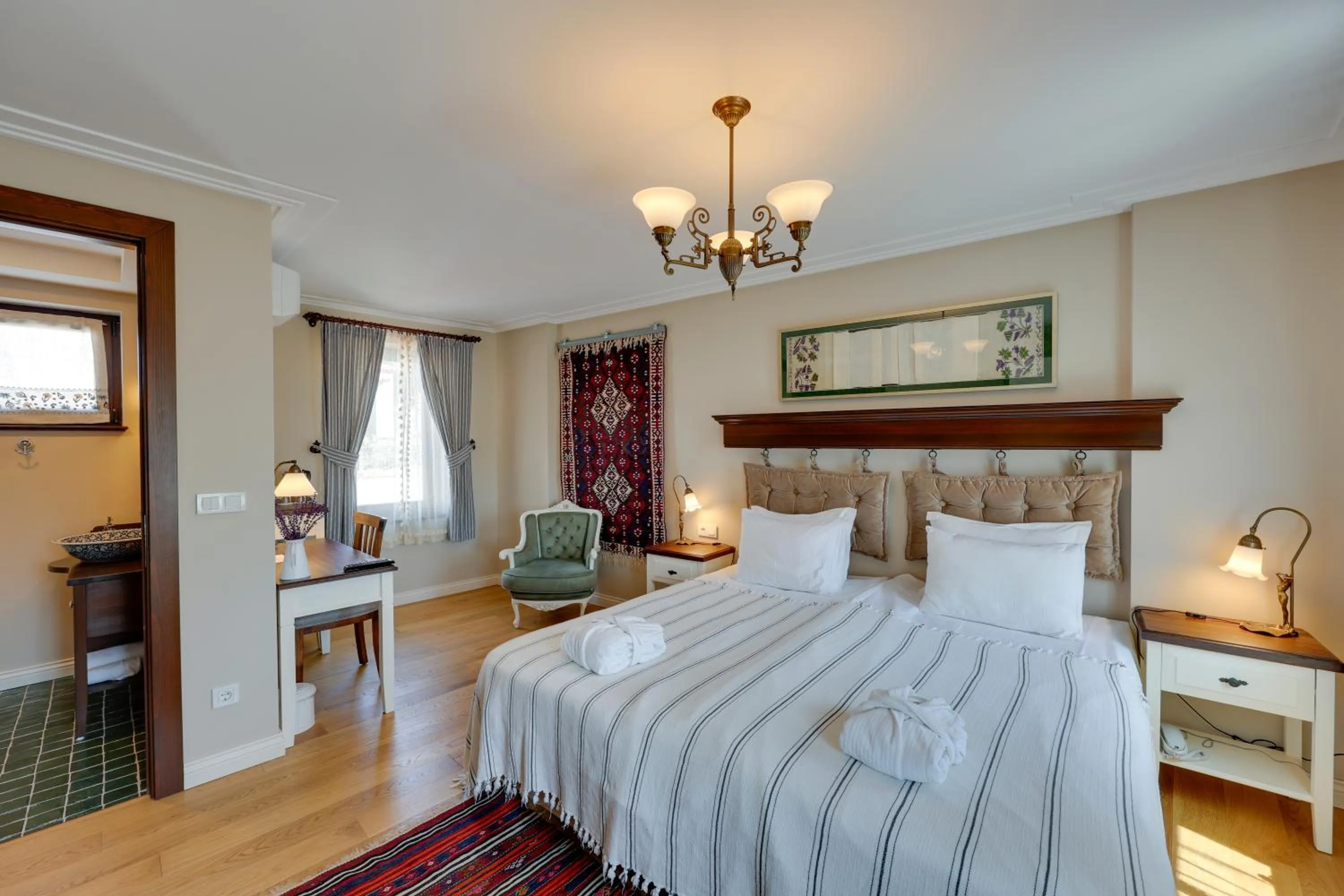 Bed in Akanthus Hotel Ephesus