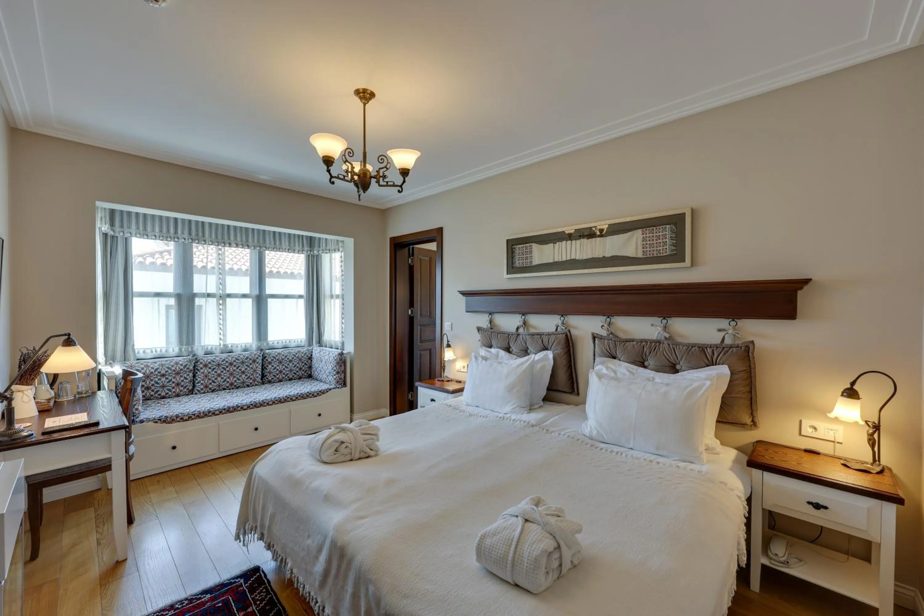 Bed in Akanthus Hotel Ephesus