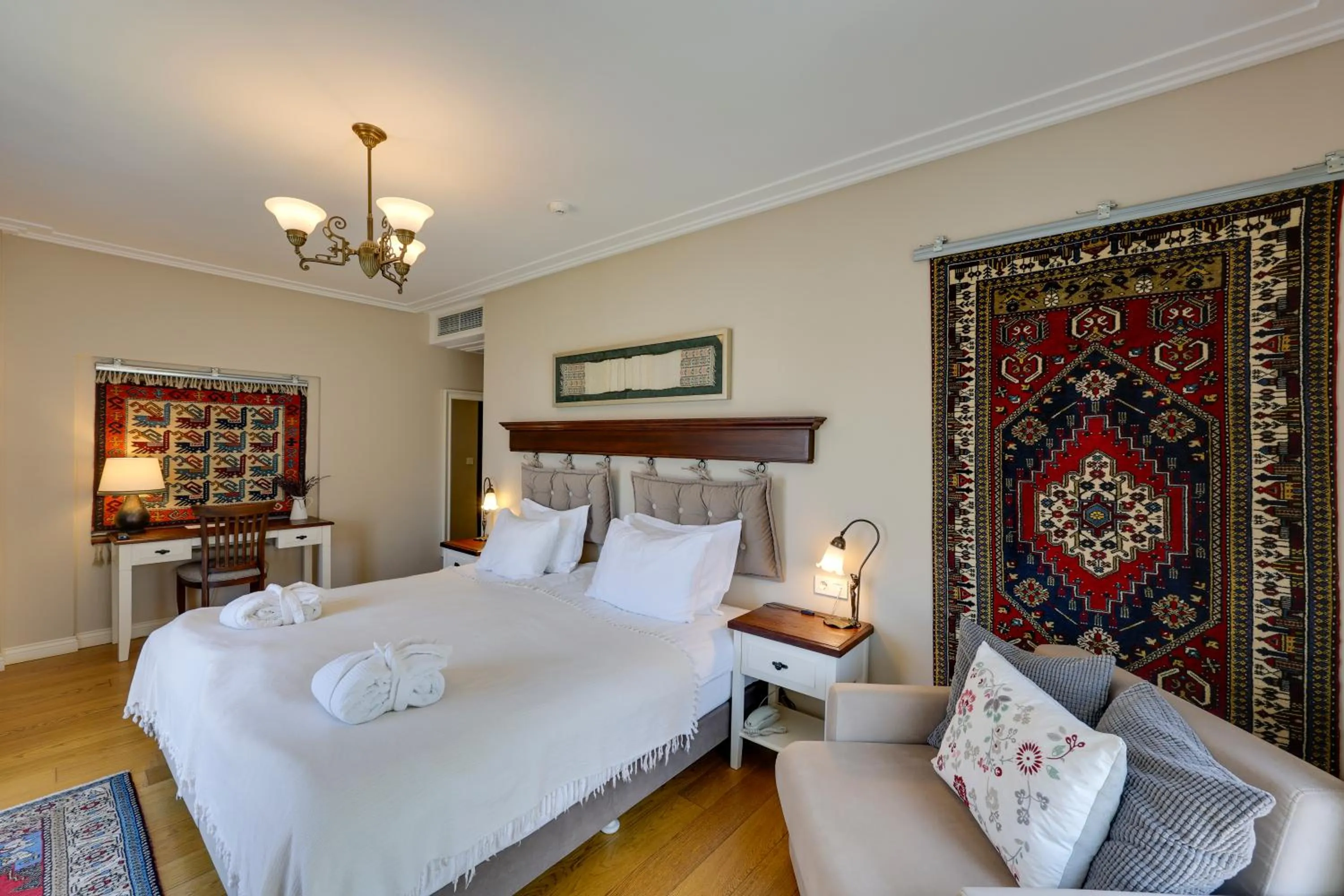 Bed in Akanthus Hotel Ephesus