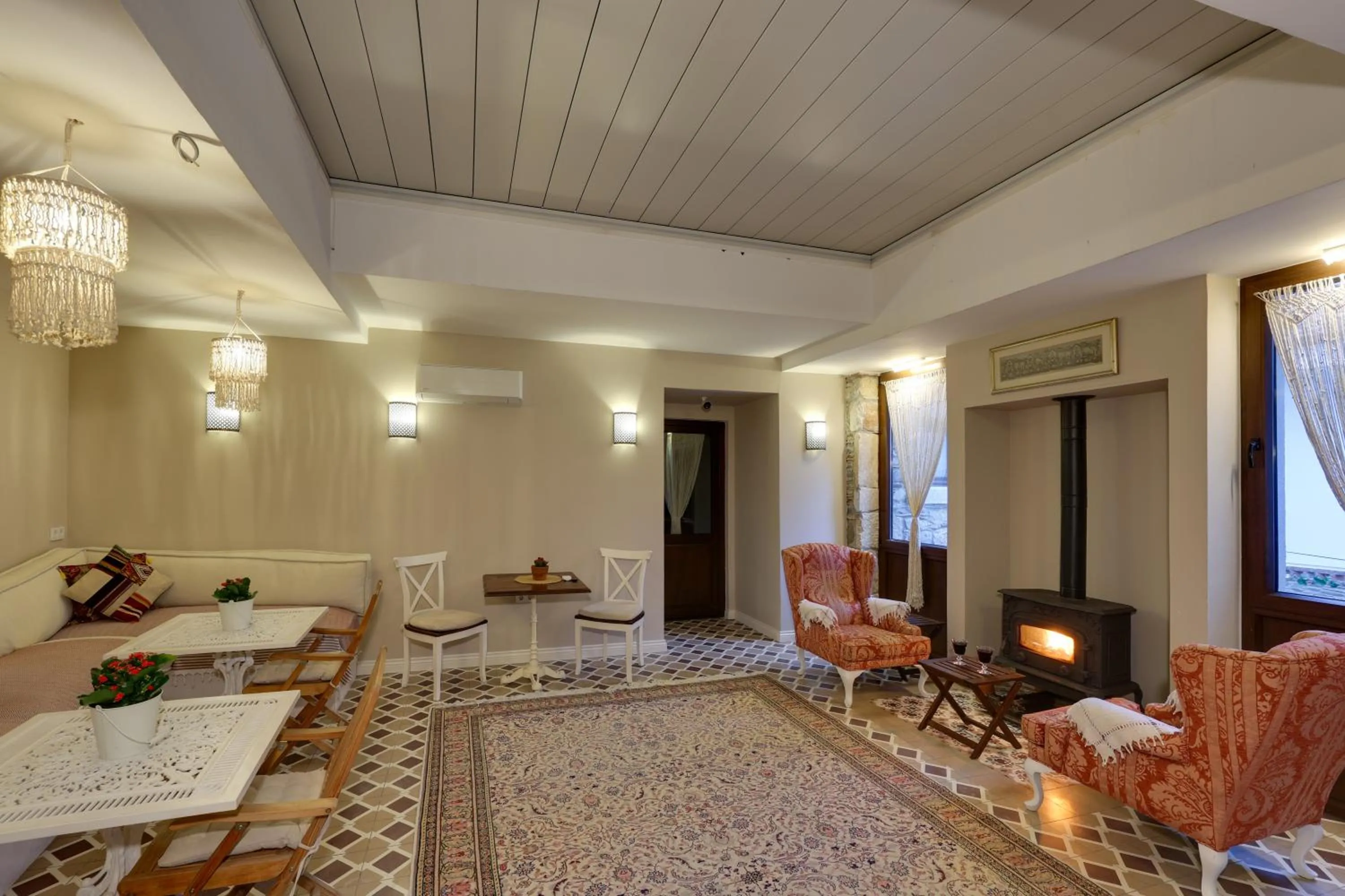 fireplace in Akanthus Hotel Ephesus