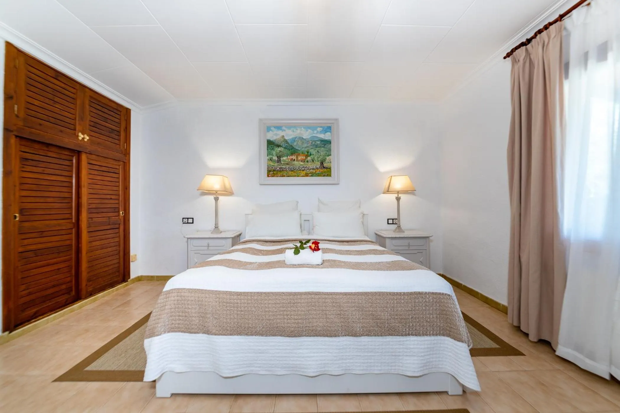 Bed in Finca Hotel Rural Predio Son Serra