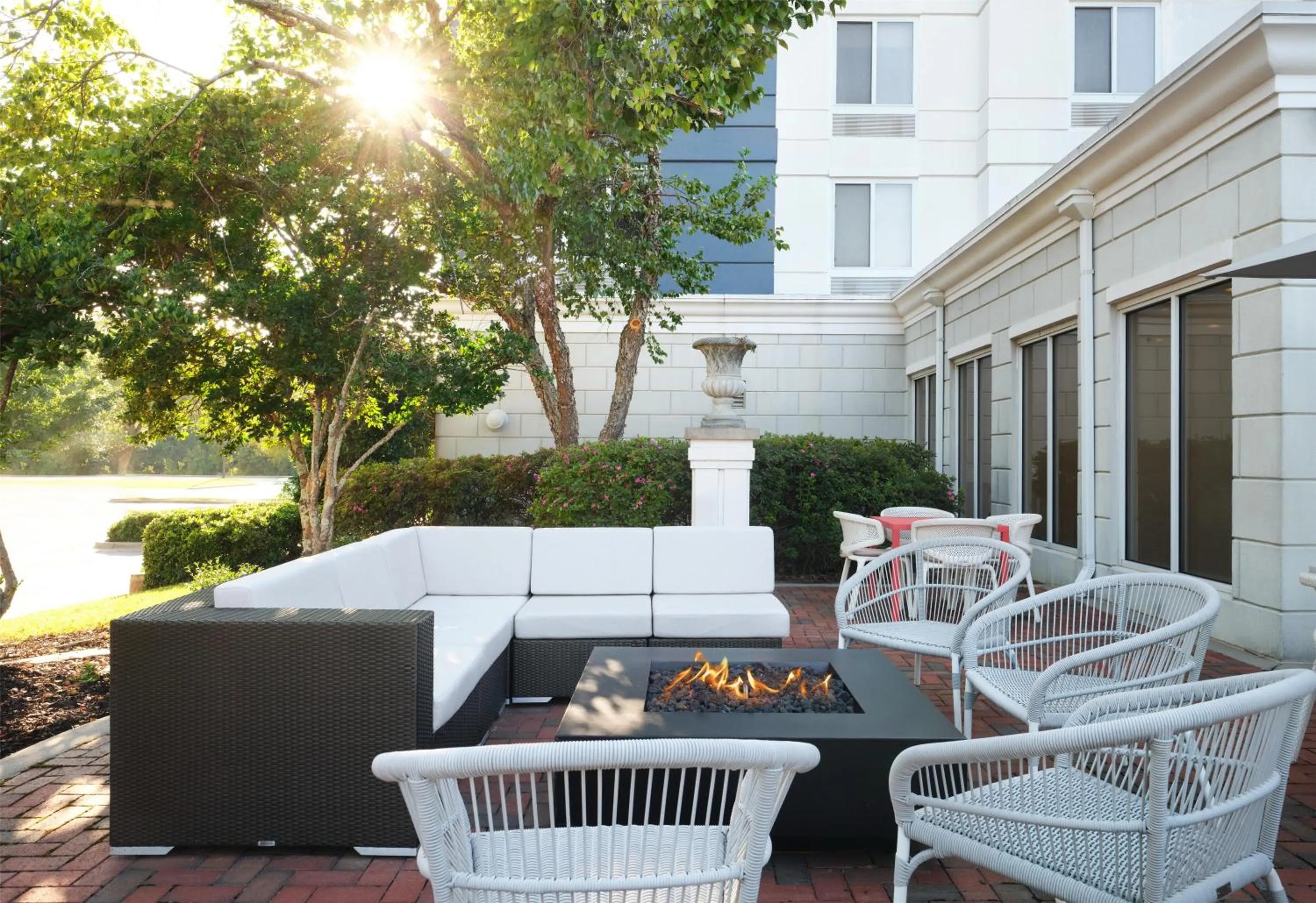 Patio in Hilton Garden Inn Meridian