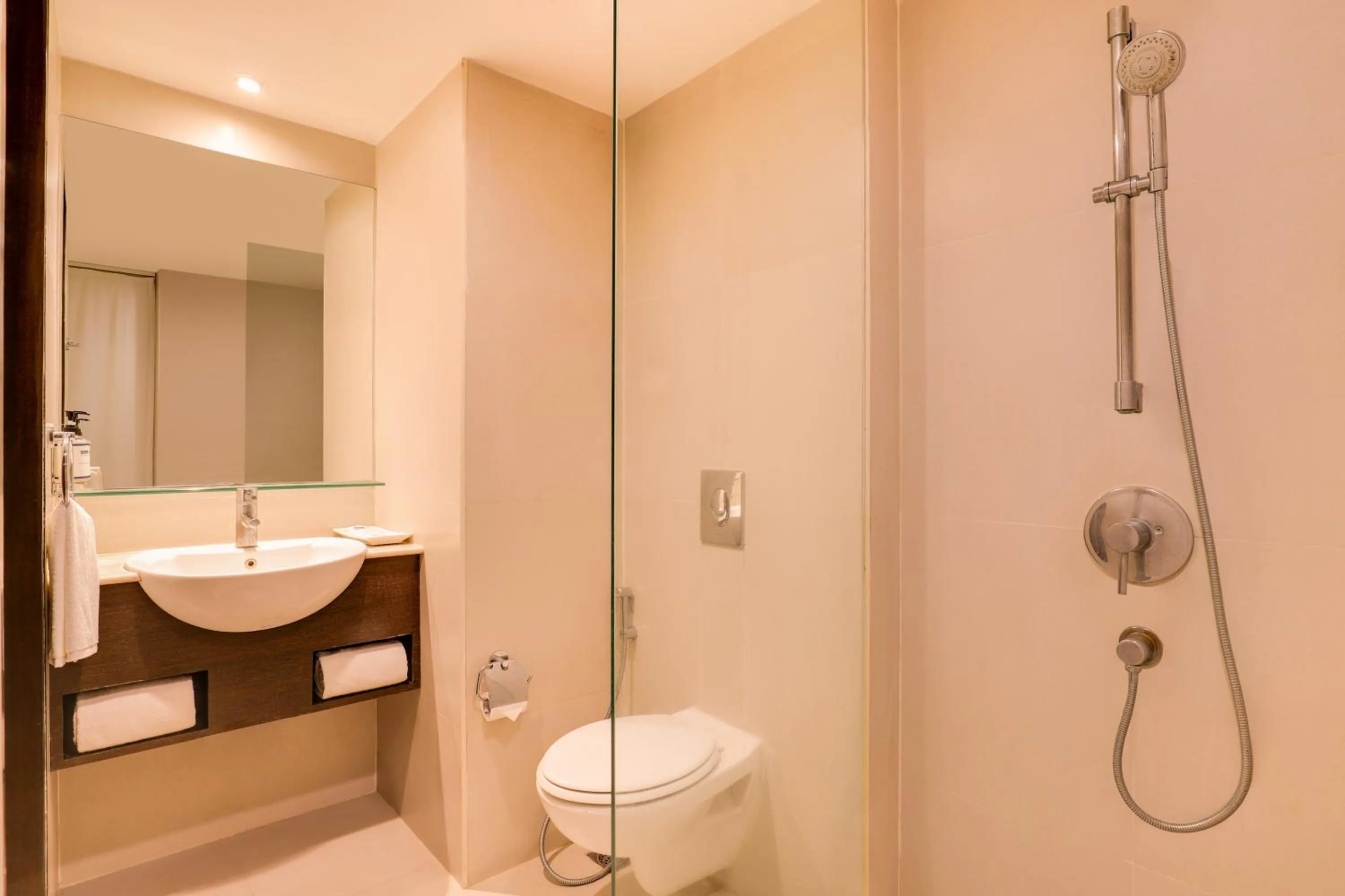 Bathroom in Keys Select by Lemon Tree Hotels, Whitefield, Bengaluru