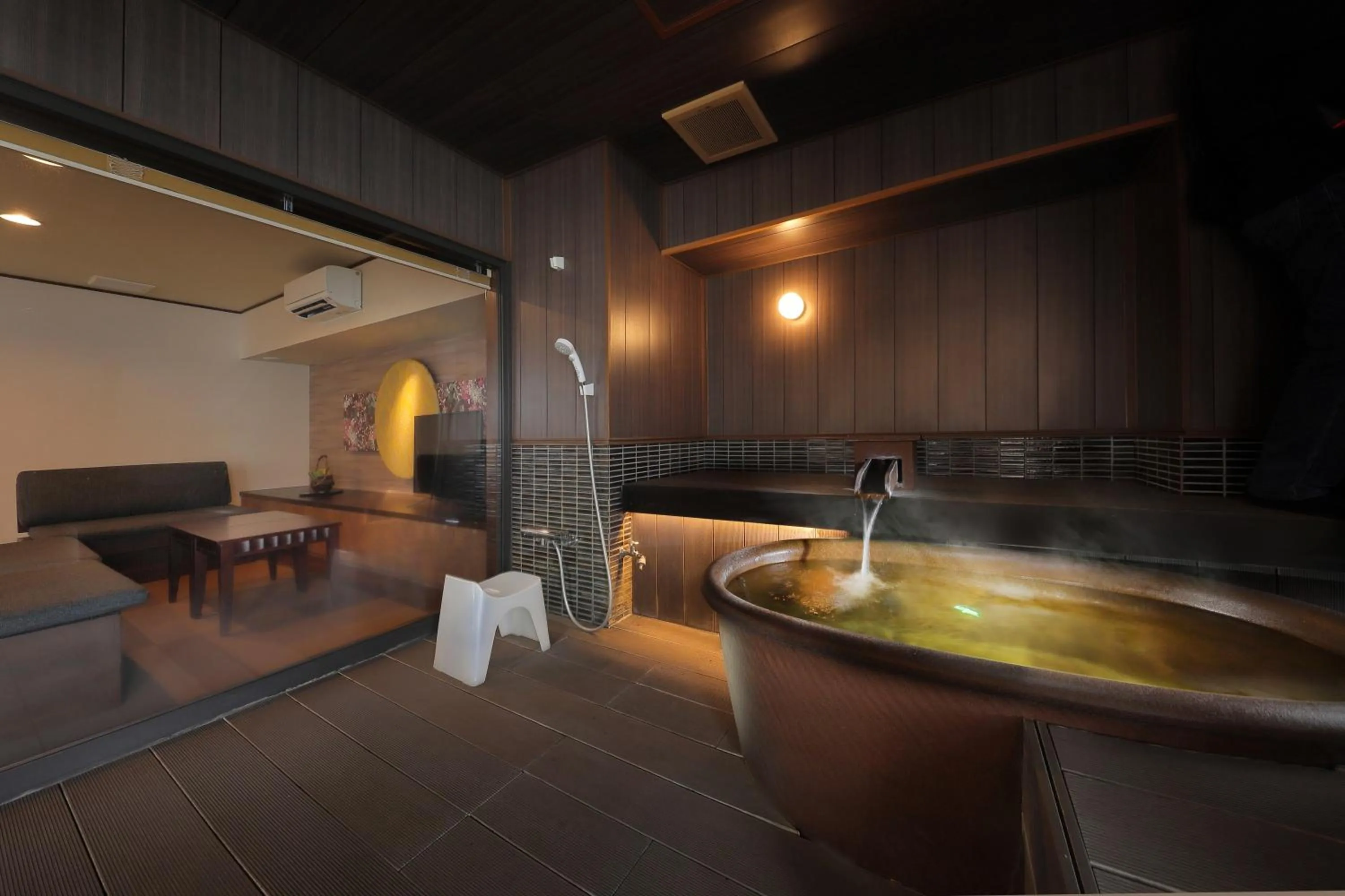 Hot Spring Bath in Marukyu Ryokan