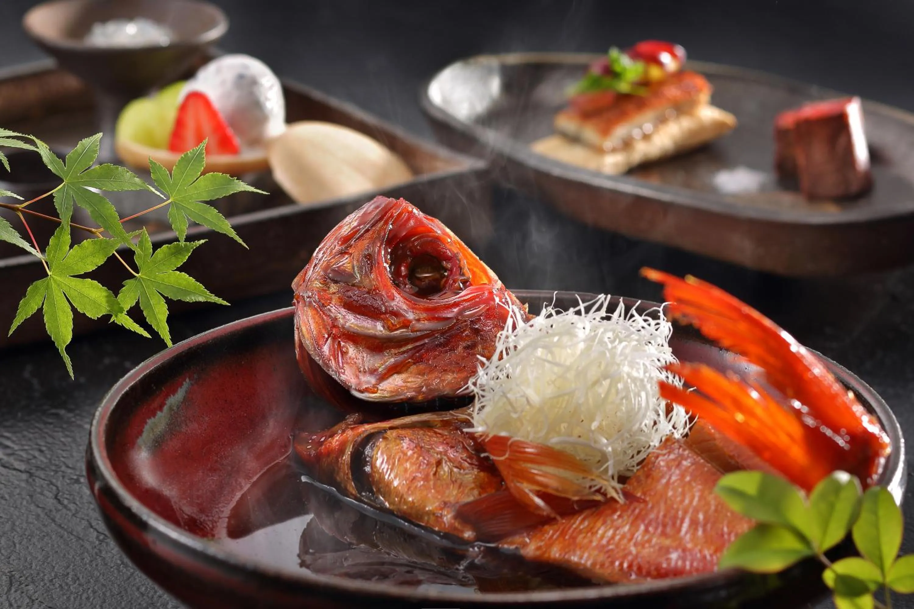 Food close-up in Marukyu Ryokan