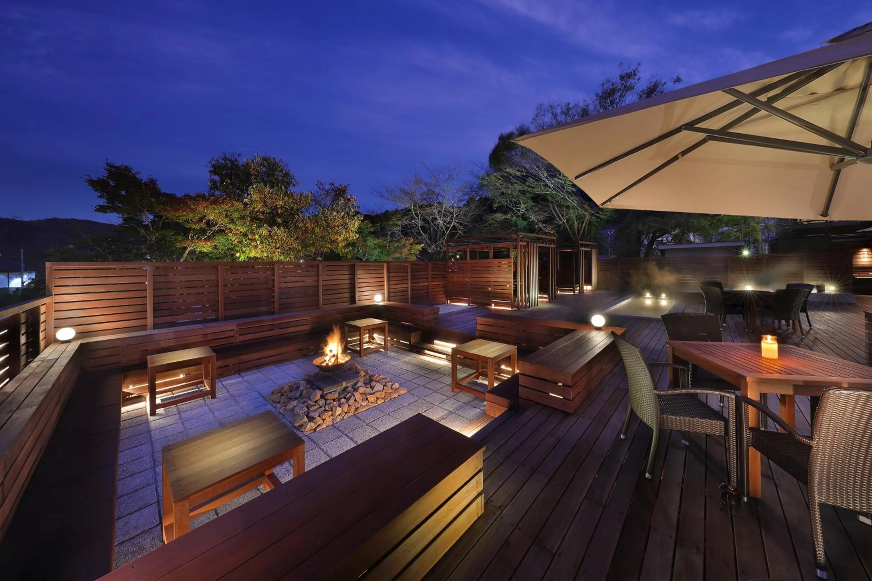 Hot Spring Bath in Marukyu Ryokan