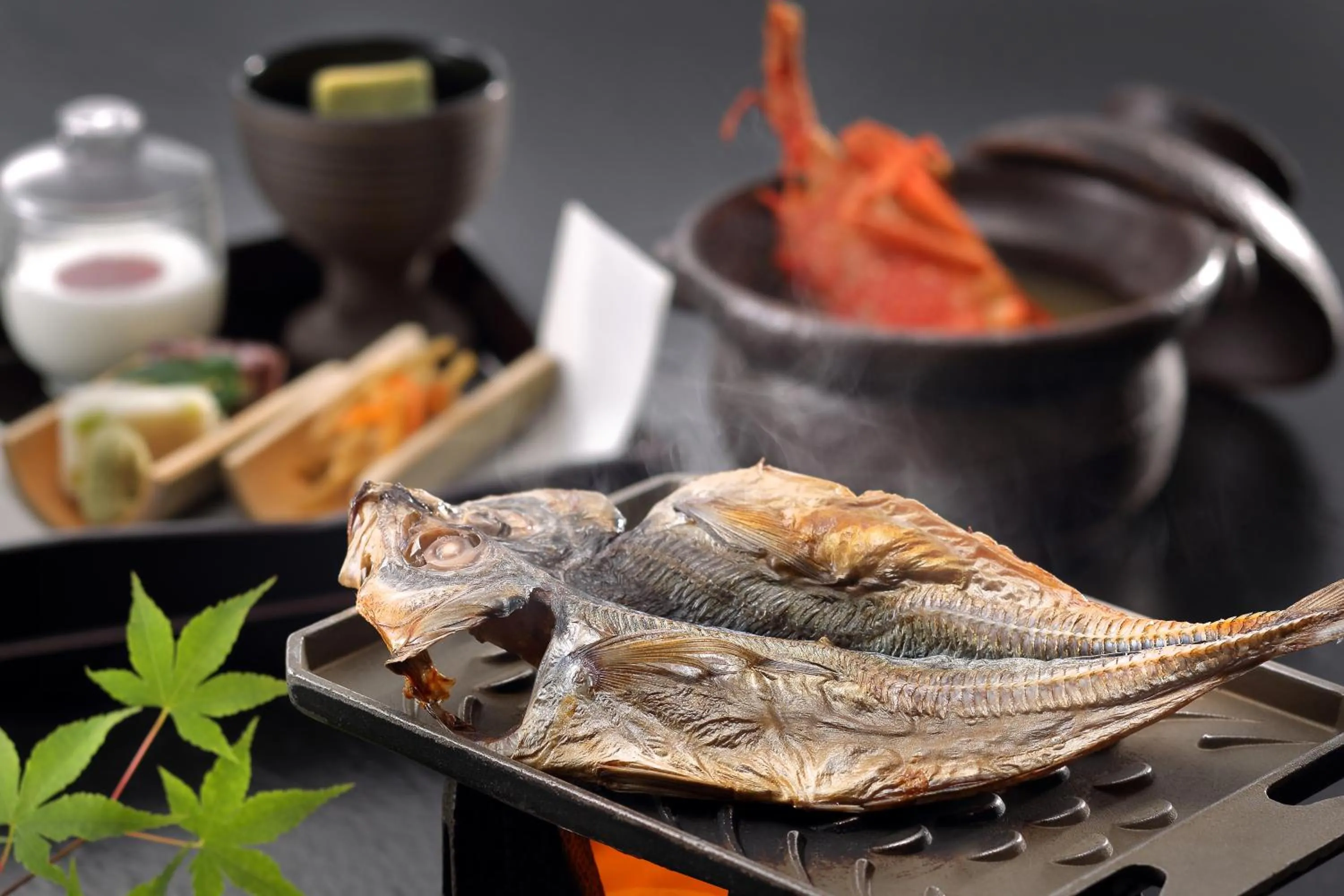 Food close-up in Marukyu Ryokan