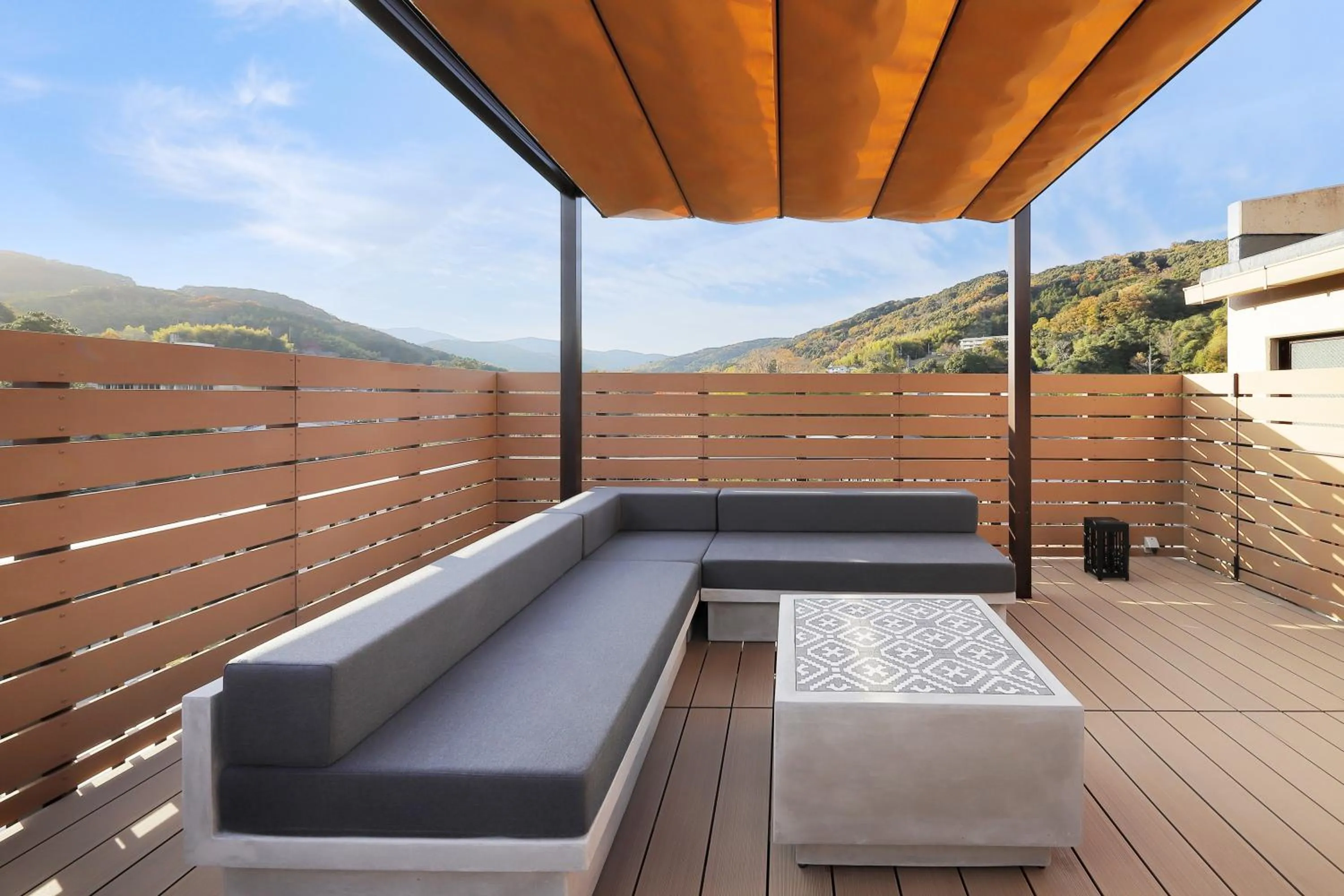 Balcony/Terrace in Marukyu Ryokan