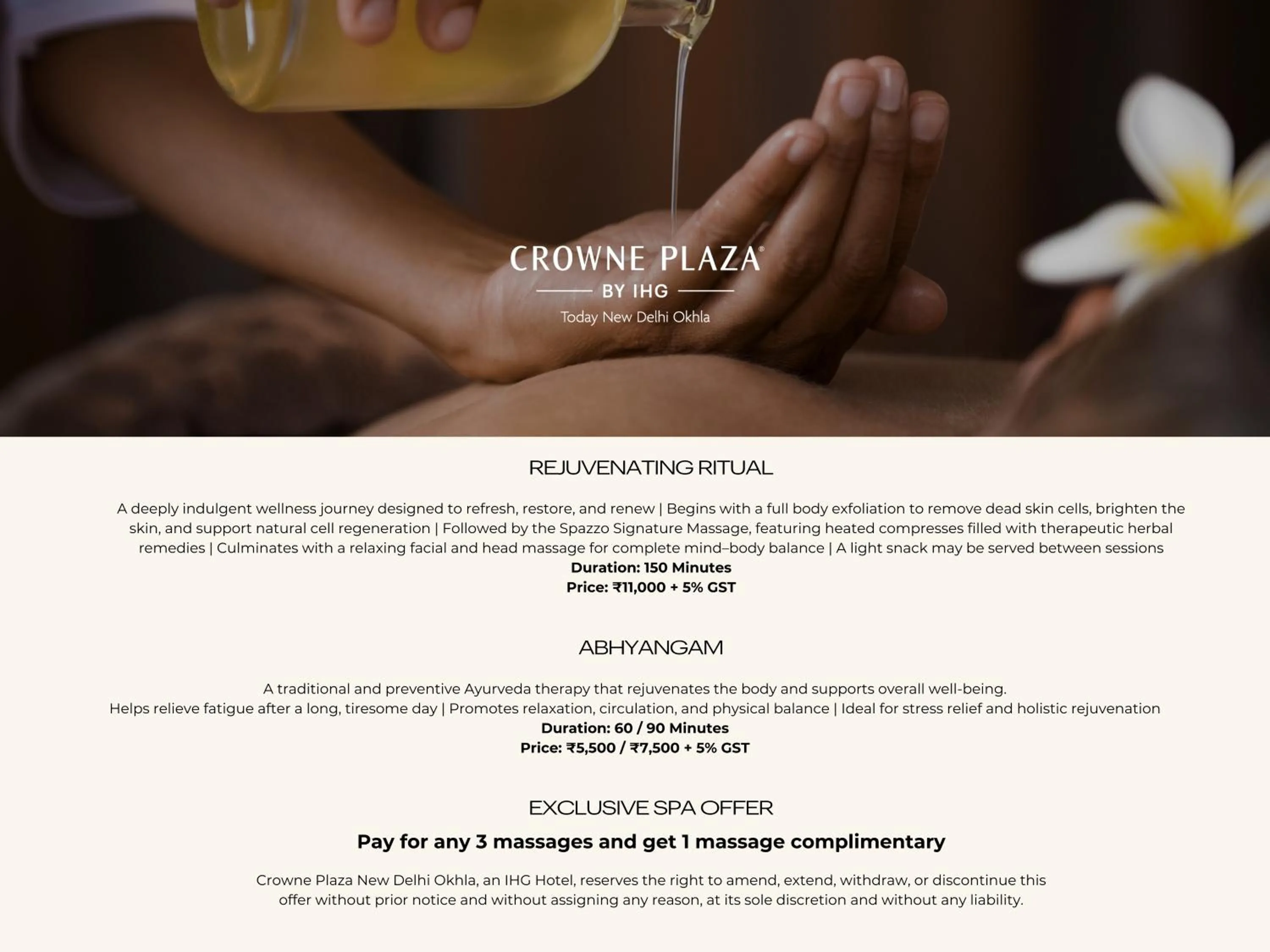 Spa and wellness centre/facilities in Crowne Plaza New Delhi Okhla by IHG