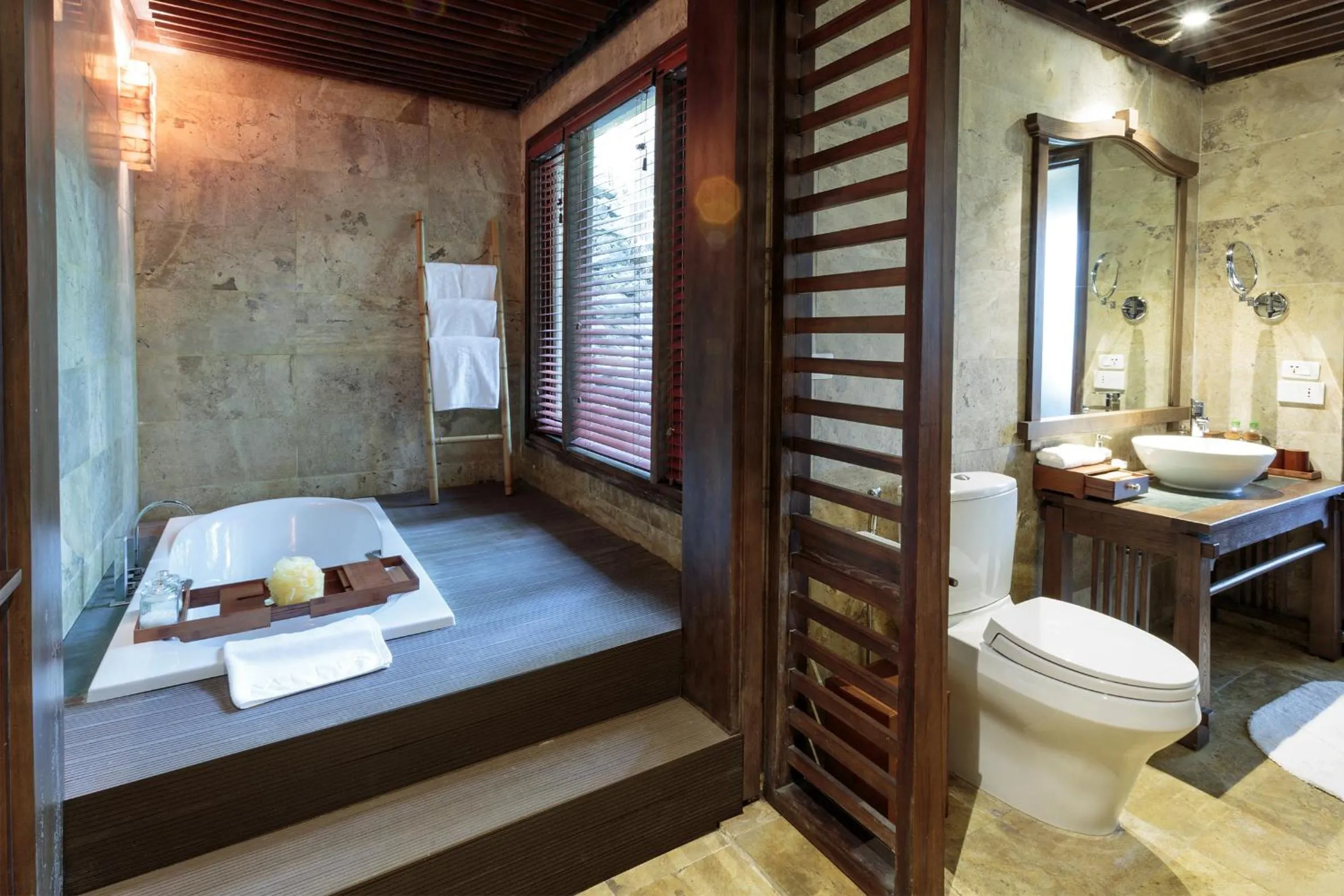 Bathroom, Bed in Melia Ba Vi Mountain Retreat