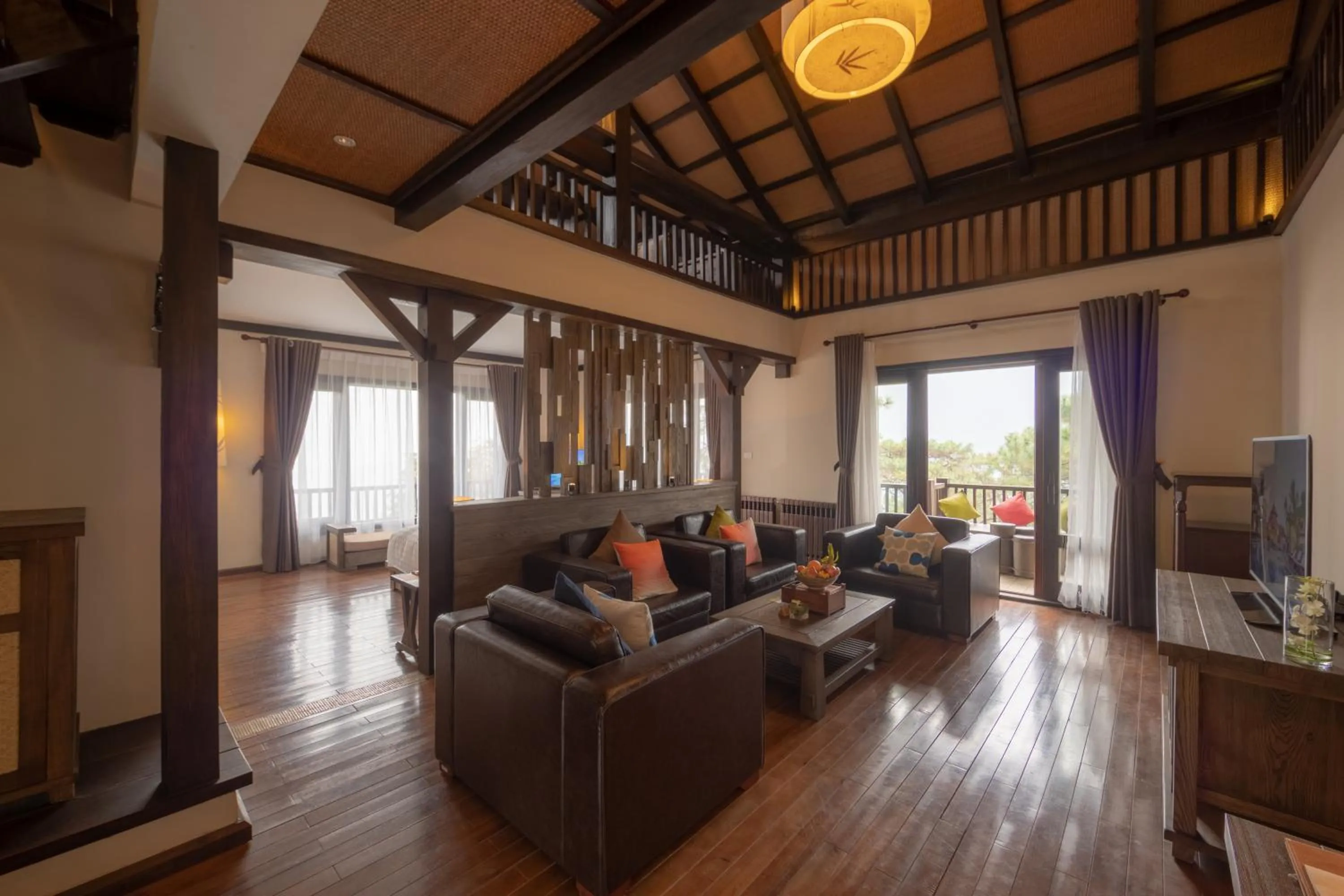 Living room in Melia Ba Vi Mountain Retreat