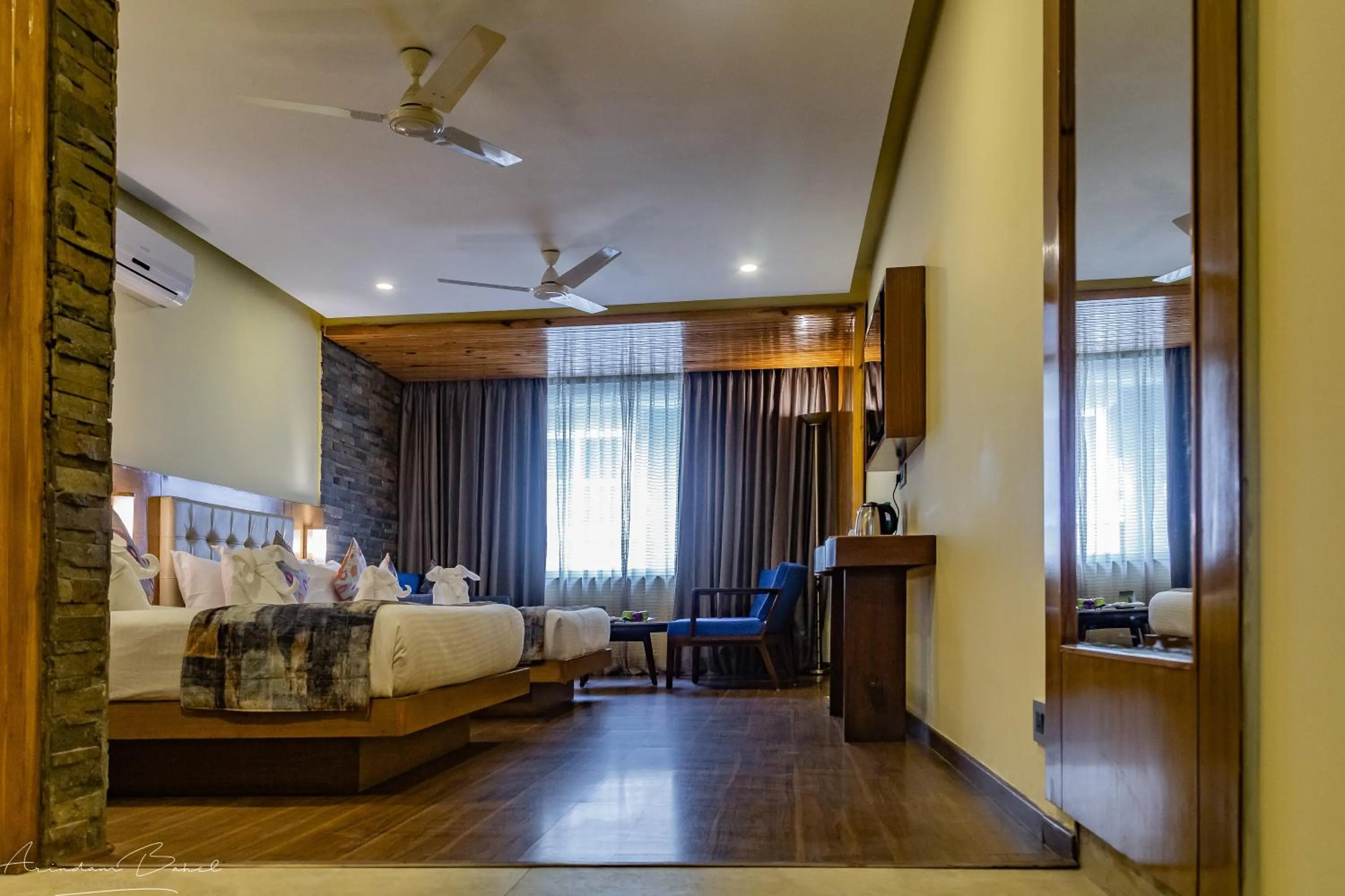 Living room, Bed in The Fern Brentwood Resort, Mussoorie, Series by Marriott