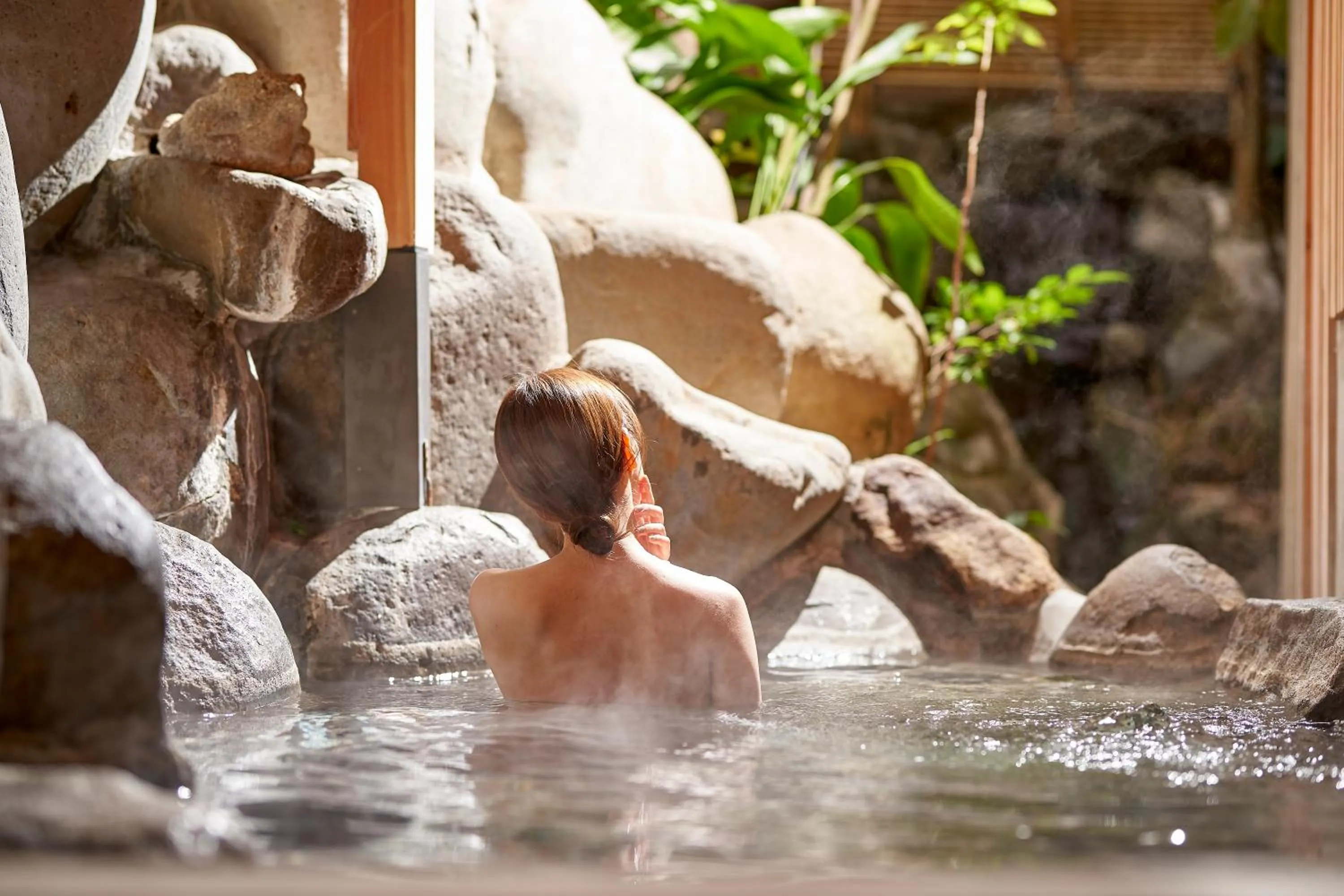 Open Air Bath in AKARI et KAORI formerly Taizanso