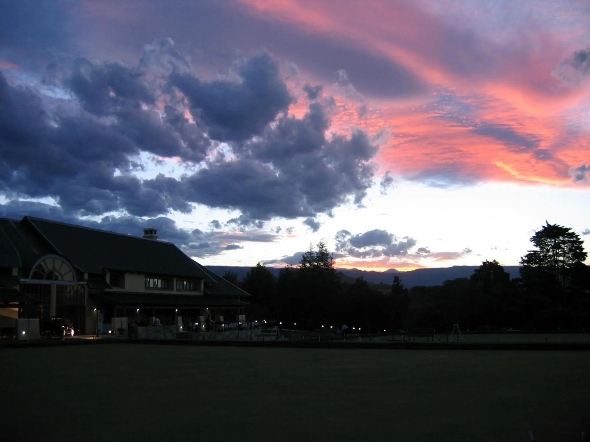Sunset in The Nest Drakensberg Mountain Resort Hotel