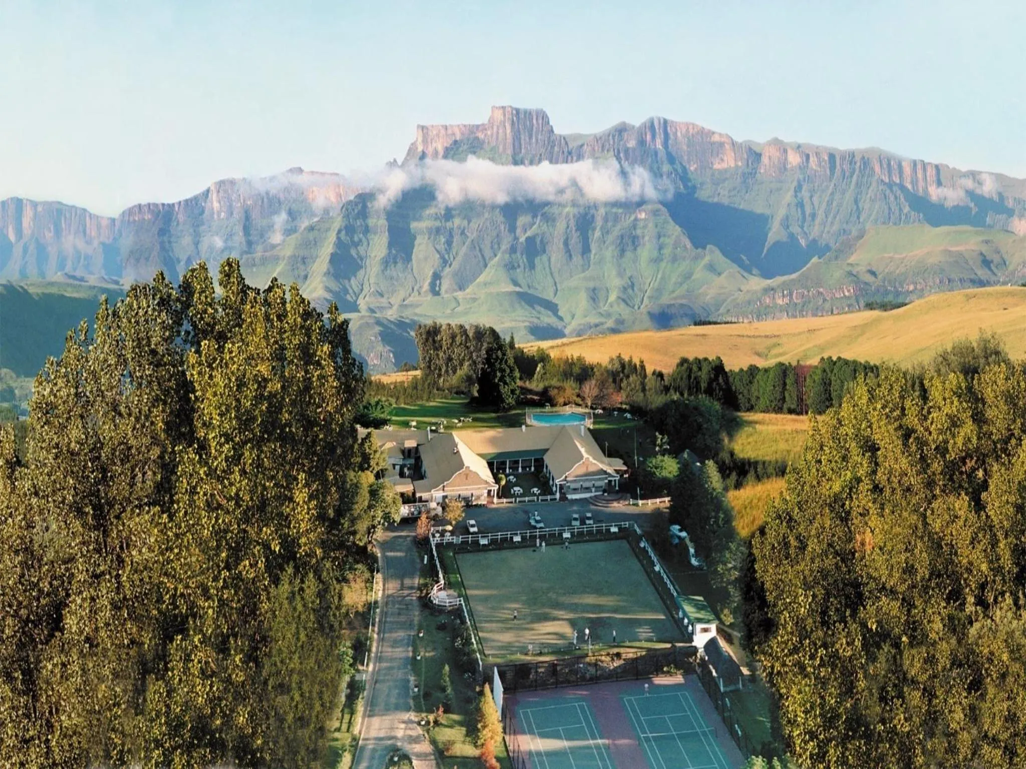 Bird's eye view in The Nest Drakensberg Mountain Resort Hotel