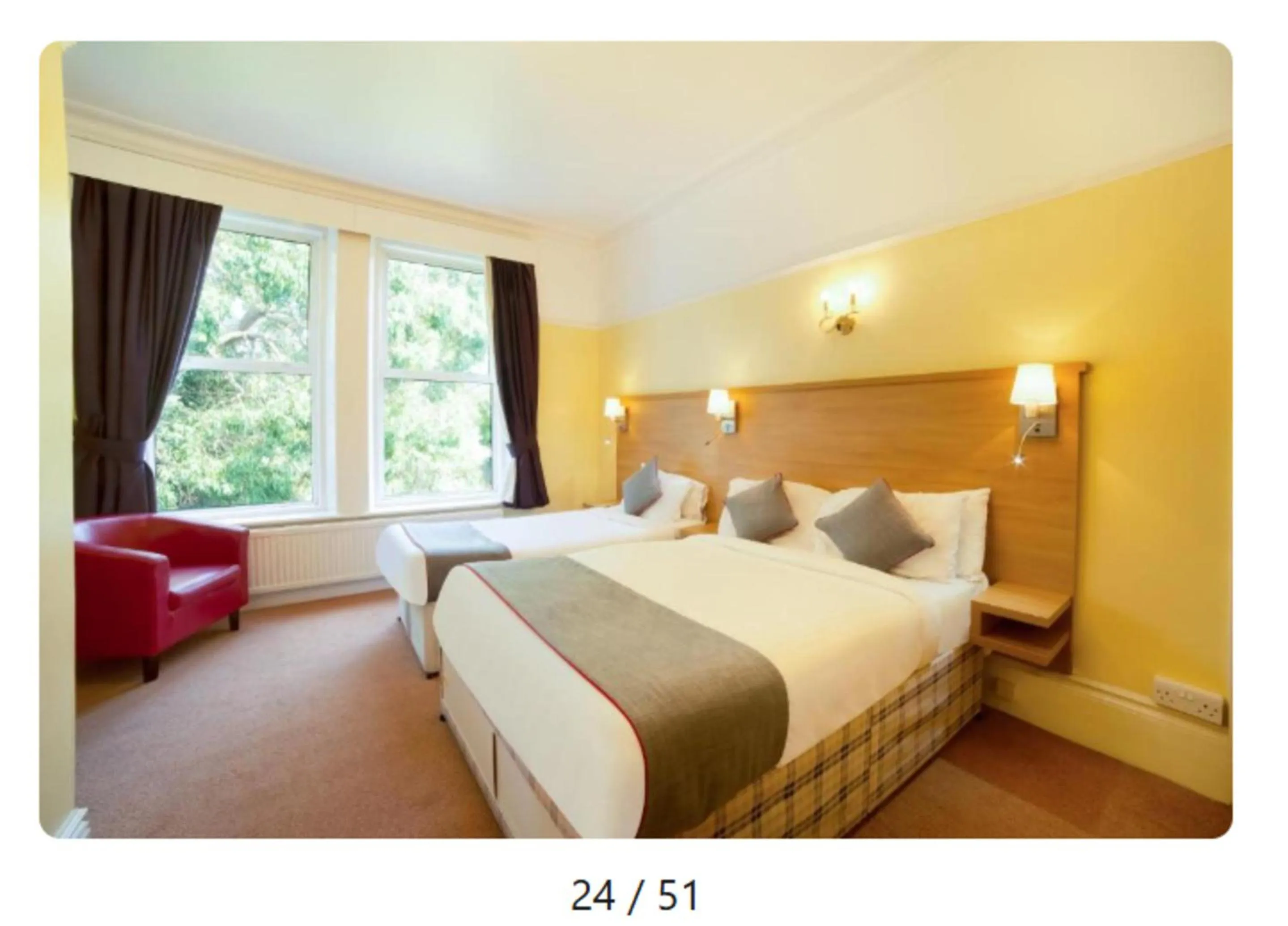 Photo of the whole room, Bed in OYO Eagle House Hotel, St Leonards Hastings