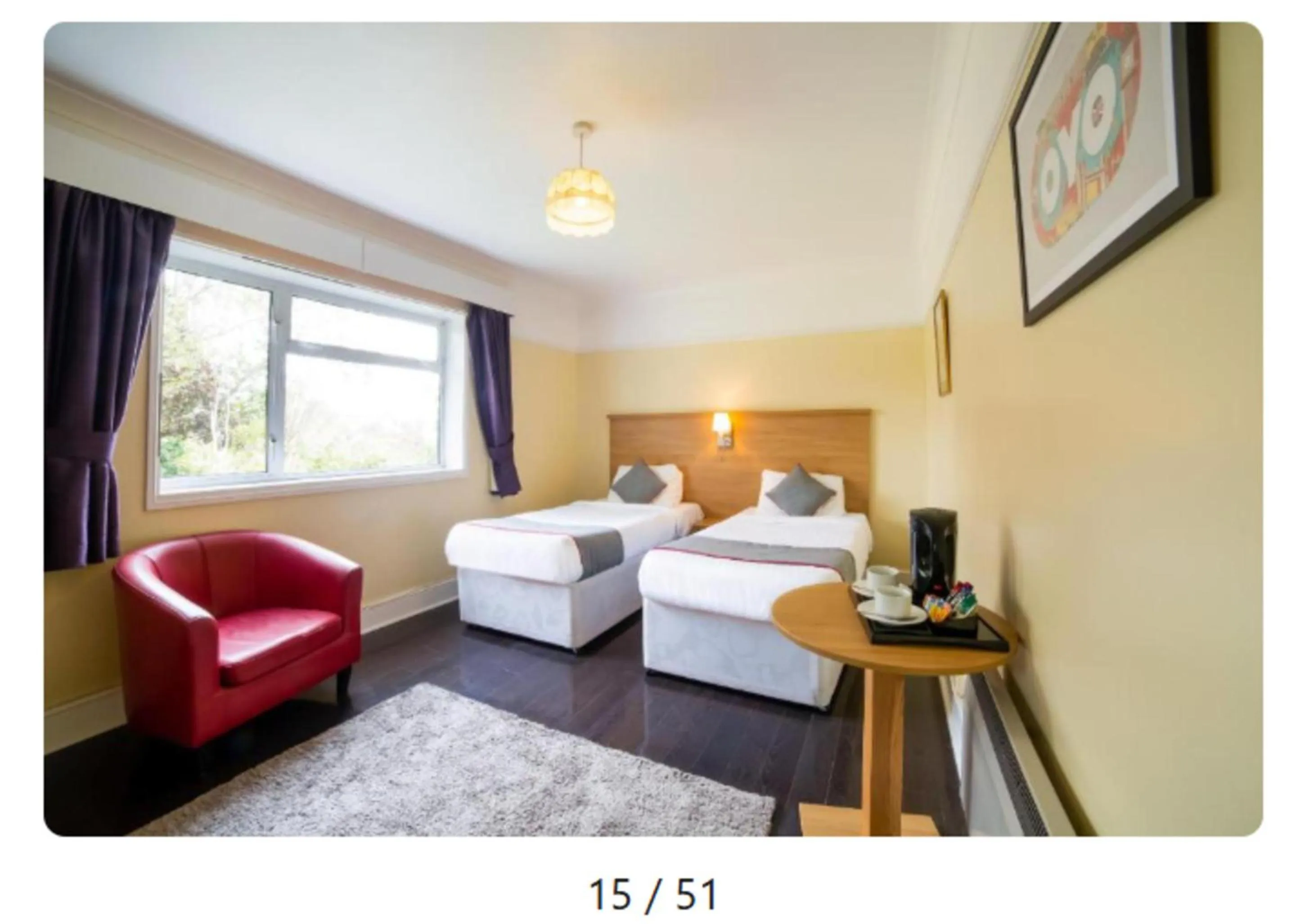 Bedroom, Bed in OYO Eagle House Hotel, St Leonards Hastings