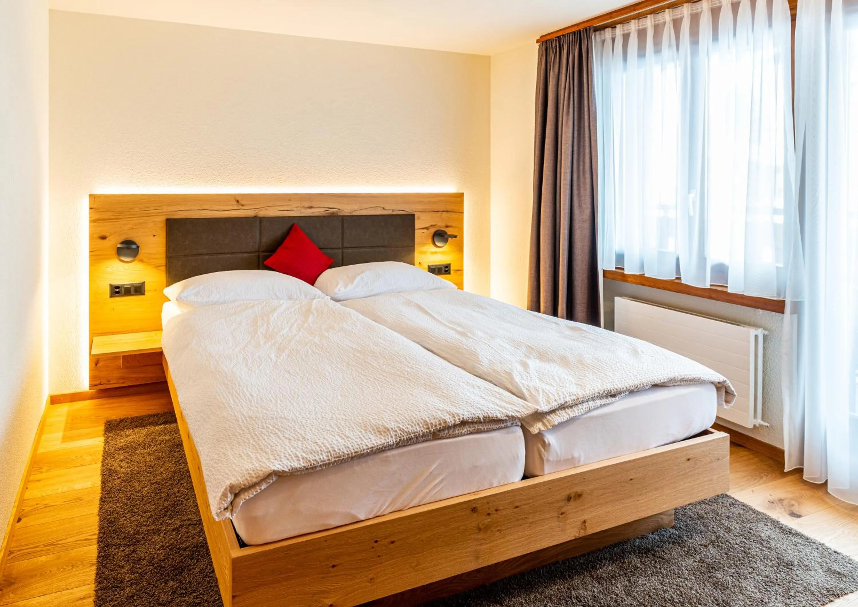 Bed in Hotel Restaurant Silbersand