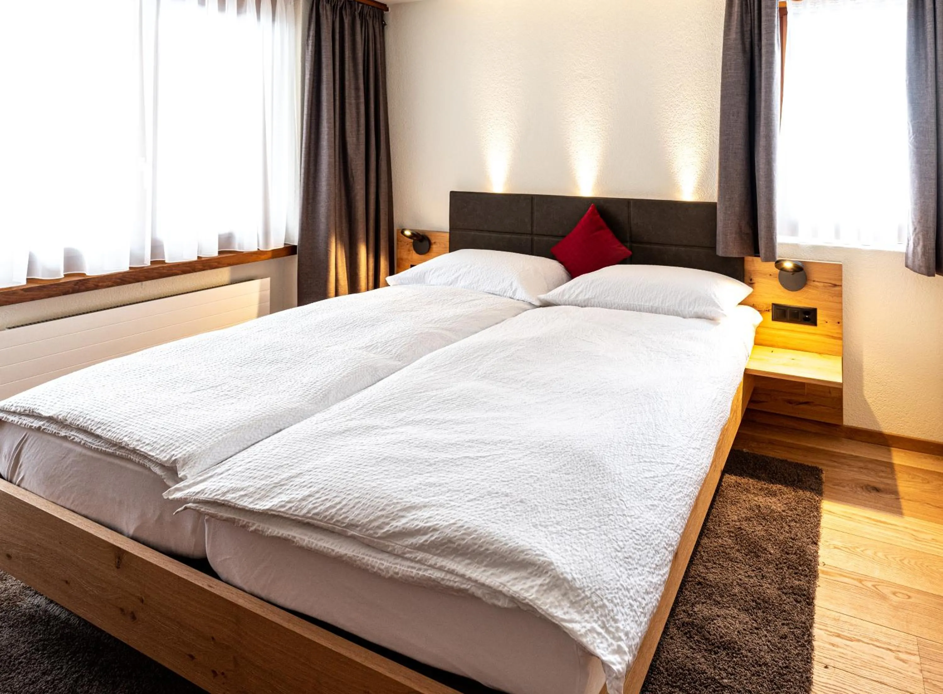 Bed in Hotel Restaurant Silbersand